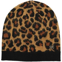 MICHAEL Michael Kors MK Leopard Beanie Ld99