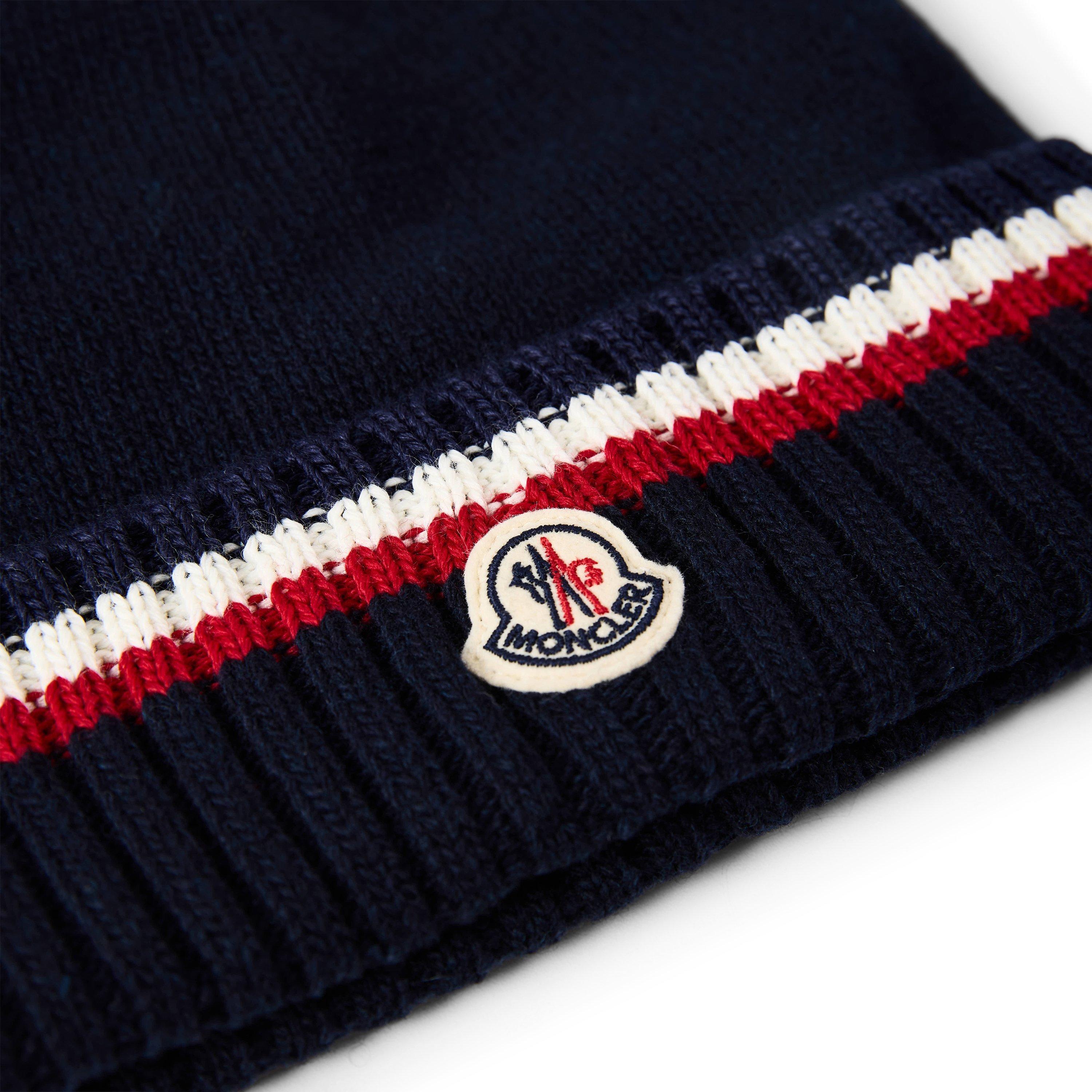 Navy 45 - Moncler - Moncler Strpe Beanie Jn64 - 3