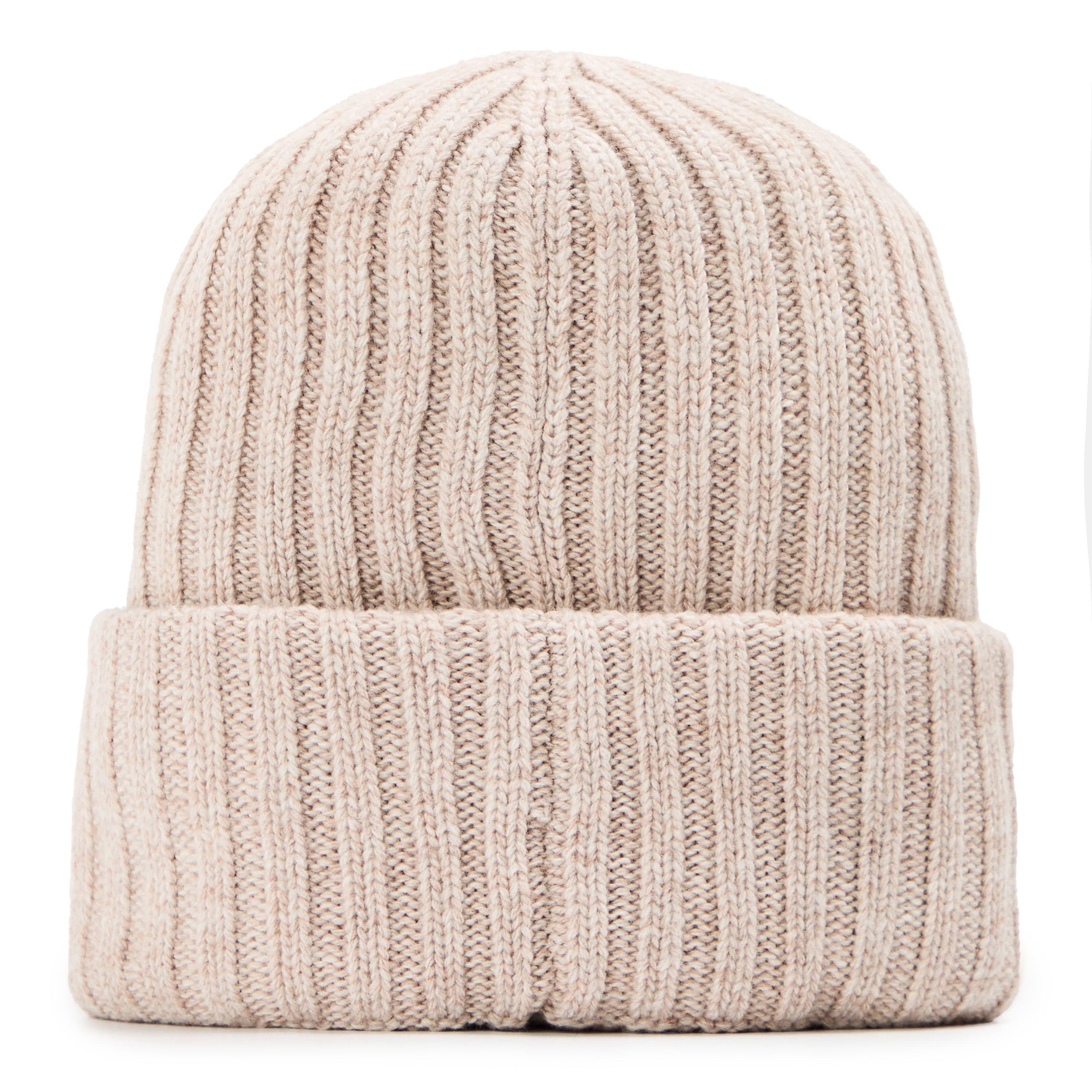 Sand - Ganni - Women's Knitted Beanie - 2