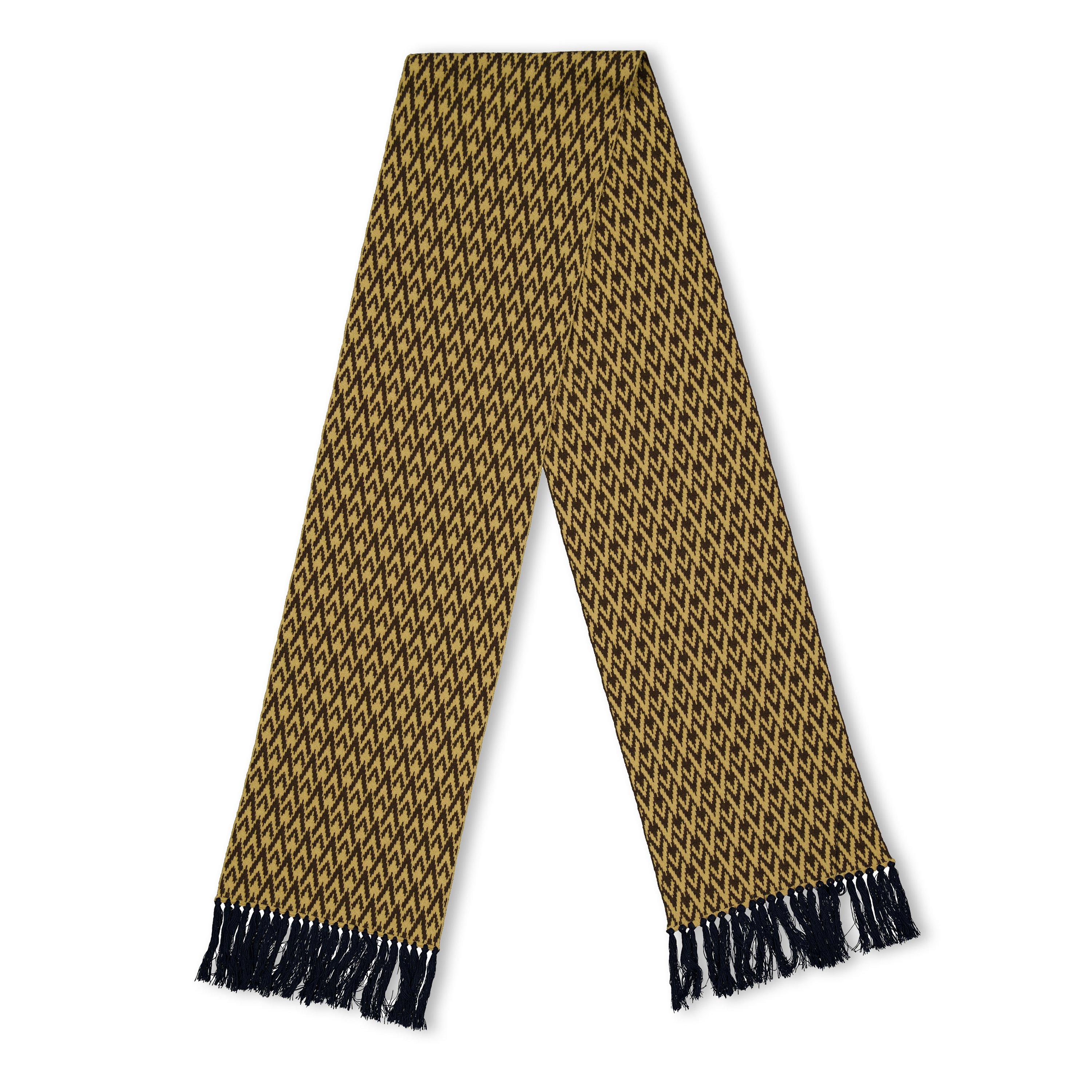 Valentino Garavani Val Knitted Scarf Sn64 - Cammello/Blue