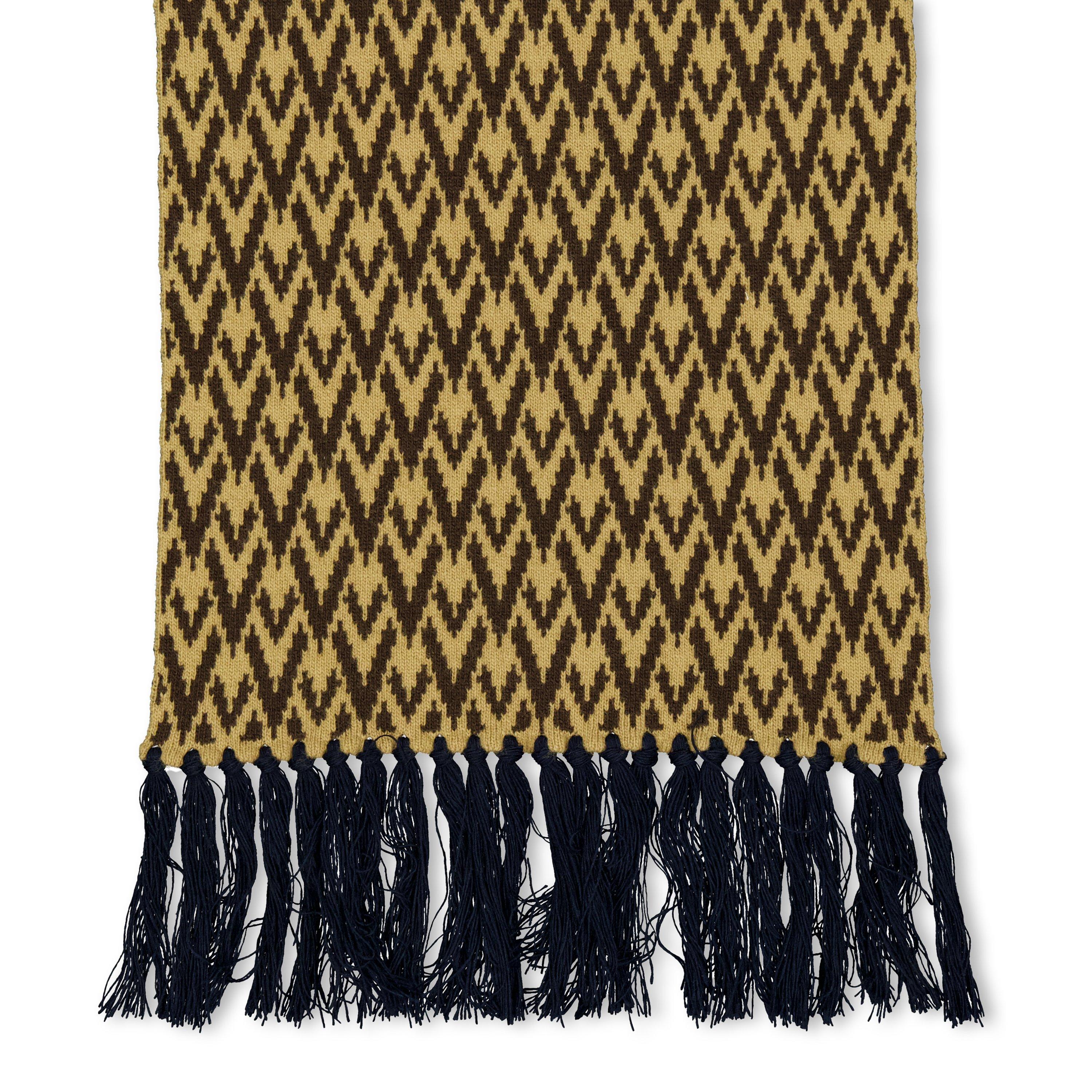 Cammello/Blue - Valentino Garavani - Val Knitted Scarf Sn64 - 2