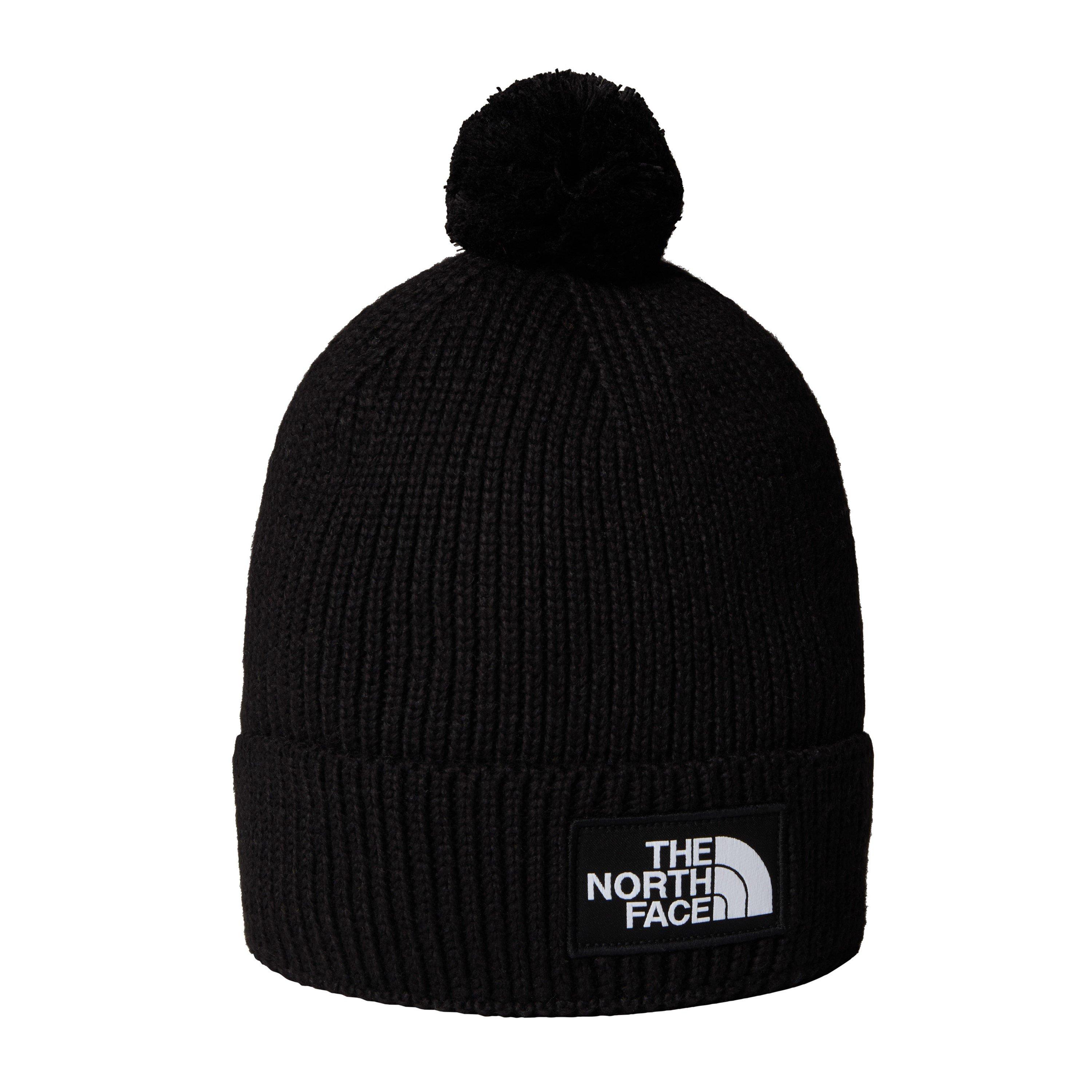 The North Face Women's Tnf Logo Box Pom Beanie - Tnf Black