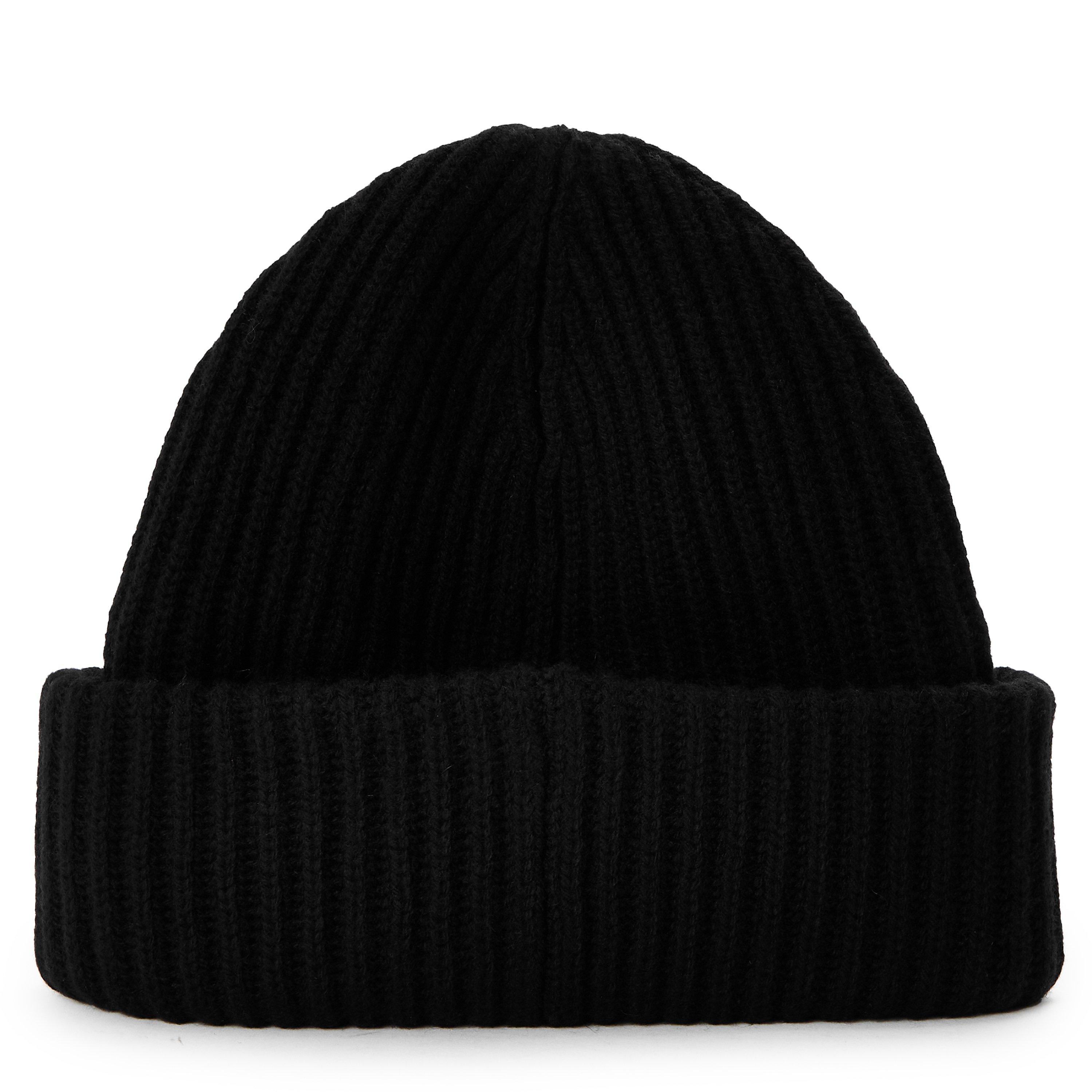 Black - Ganni - Ganni Rib Beanie Ld62 - 2