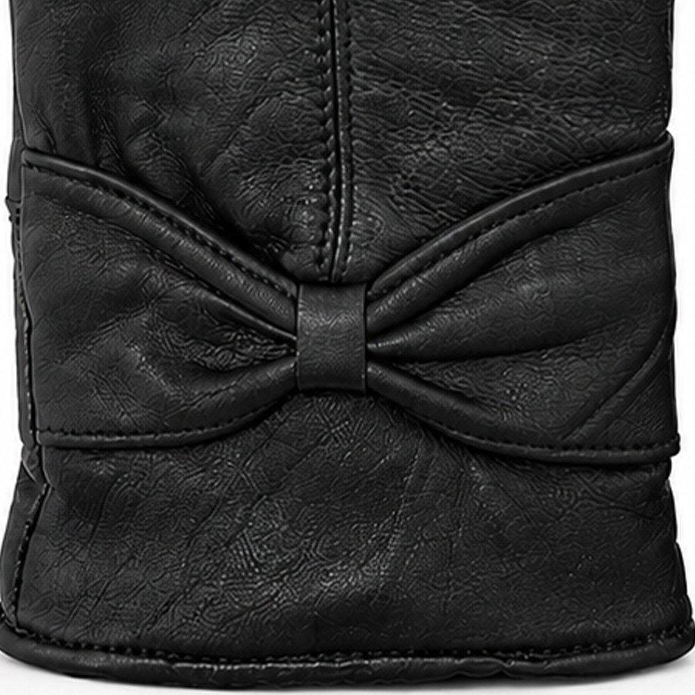 Zwart - Biba - Biba Leather Glove Ladies - 4