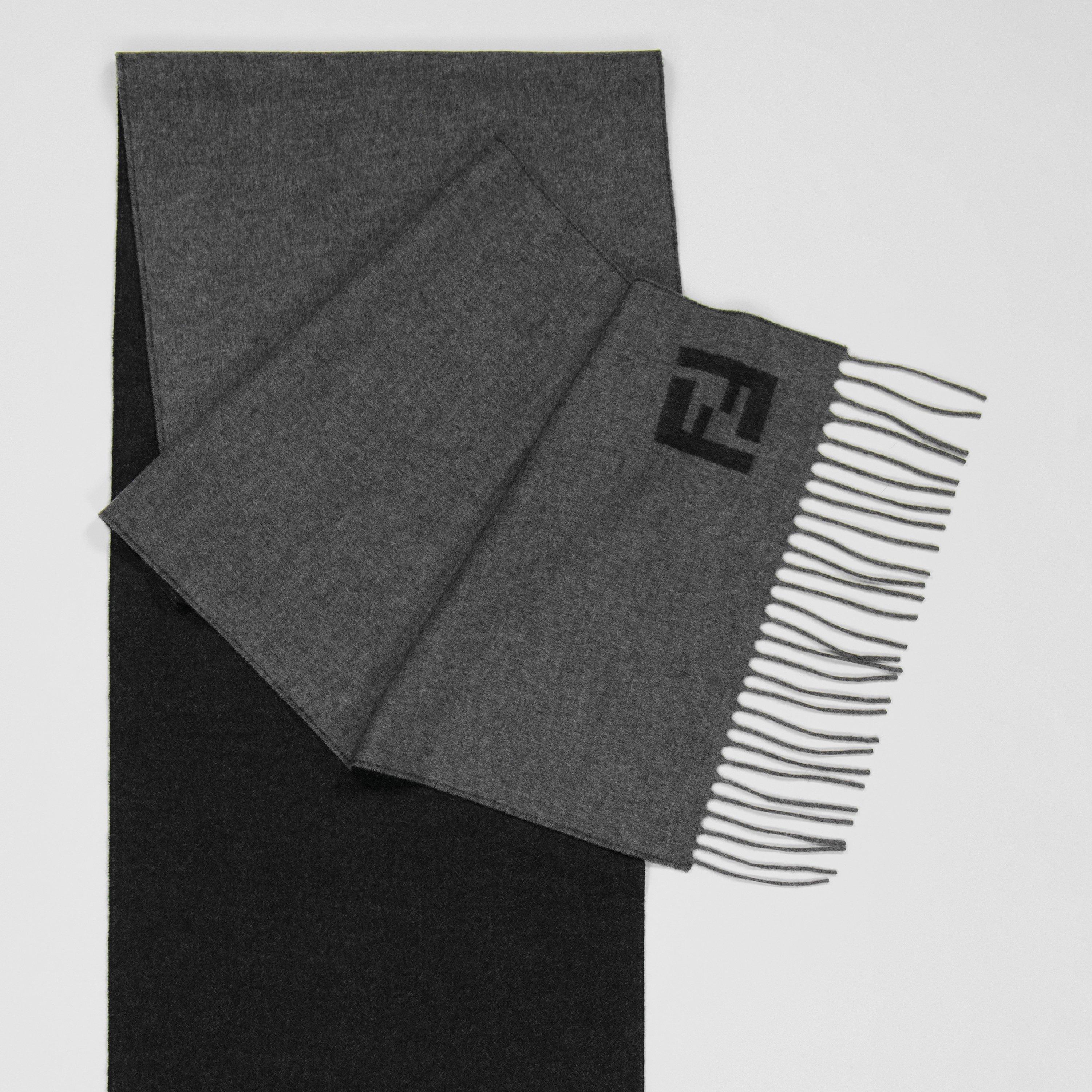Grey - Fendi - Men's Knitted Scarf - 2