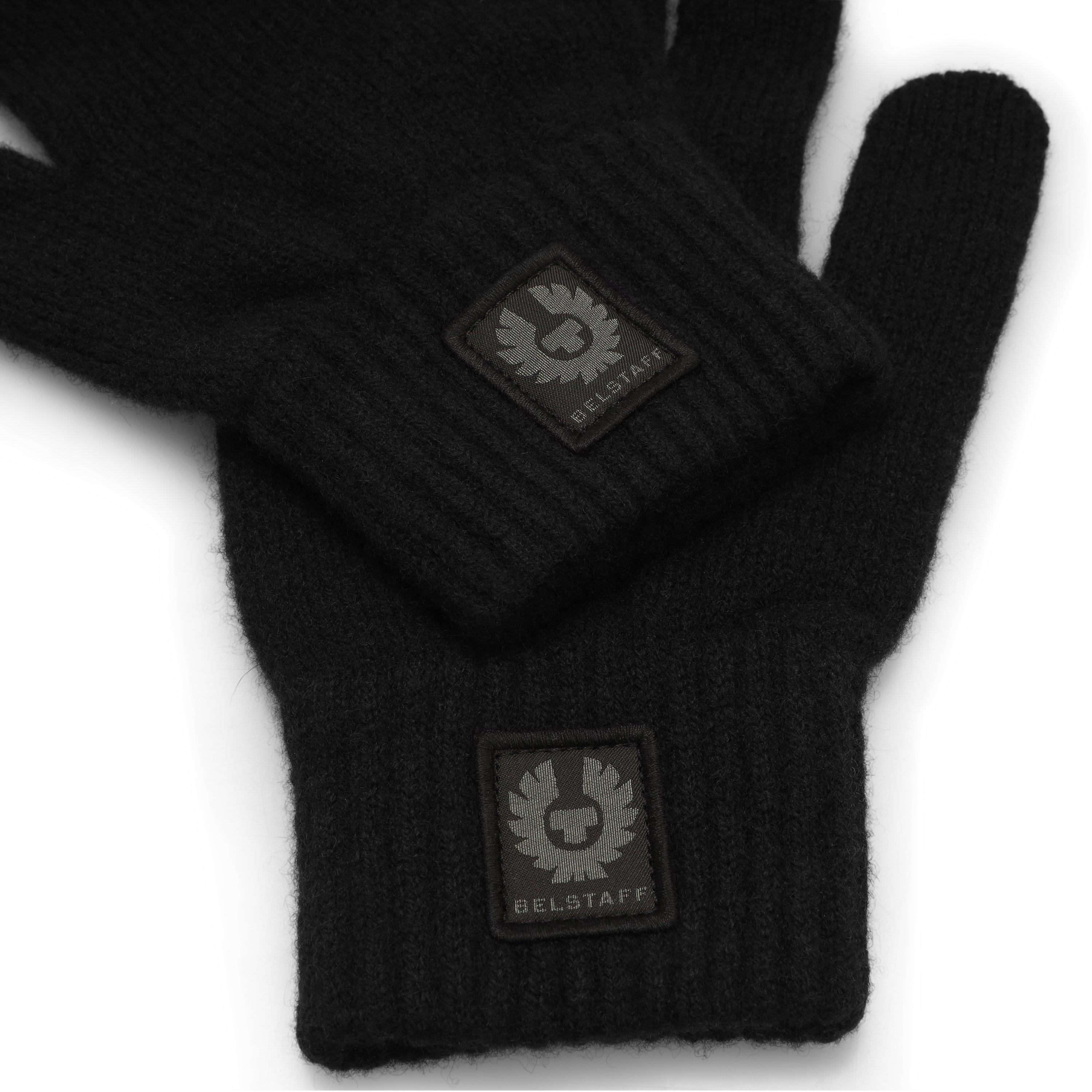 Black - Belstaff - Dock Knitted Gloves - 4
