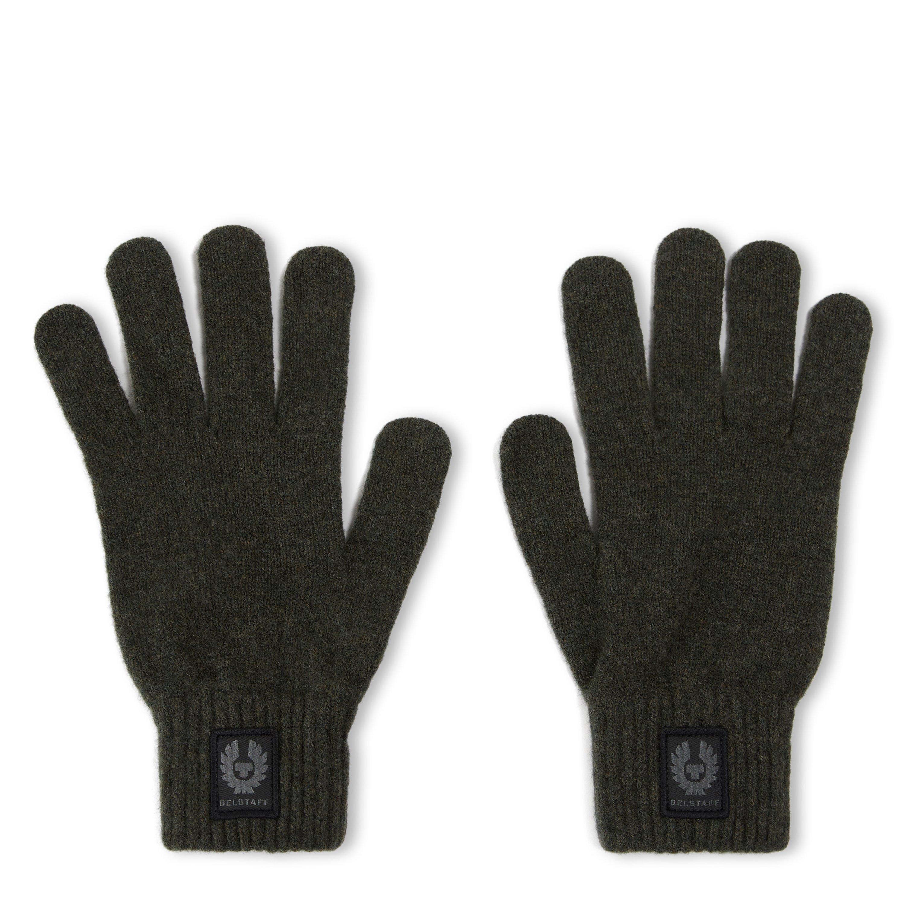 Belstaff  Dock Knitted Gloves - True Olive