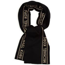 Michael Kors Junior Intarsia Knit Logo Scarf