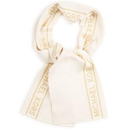 Michael Kors Junior Intarsia Knit Logo Scarf