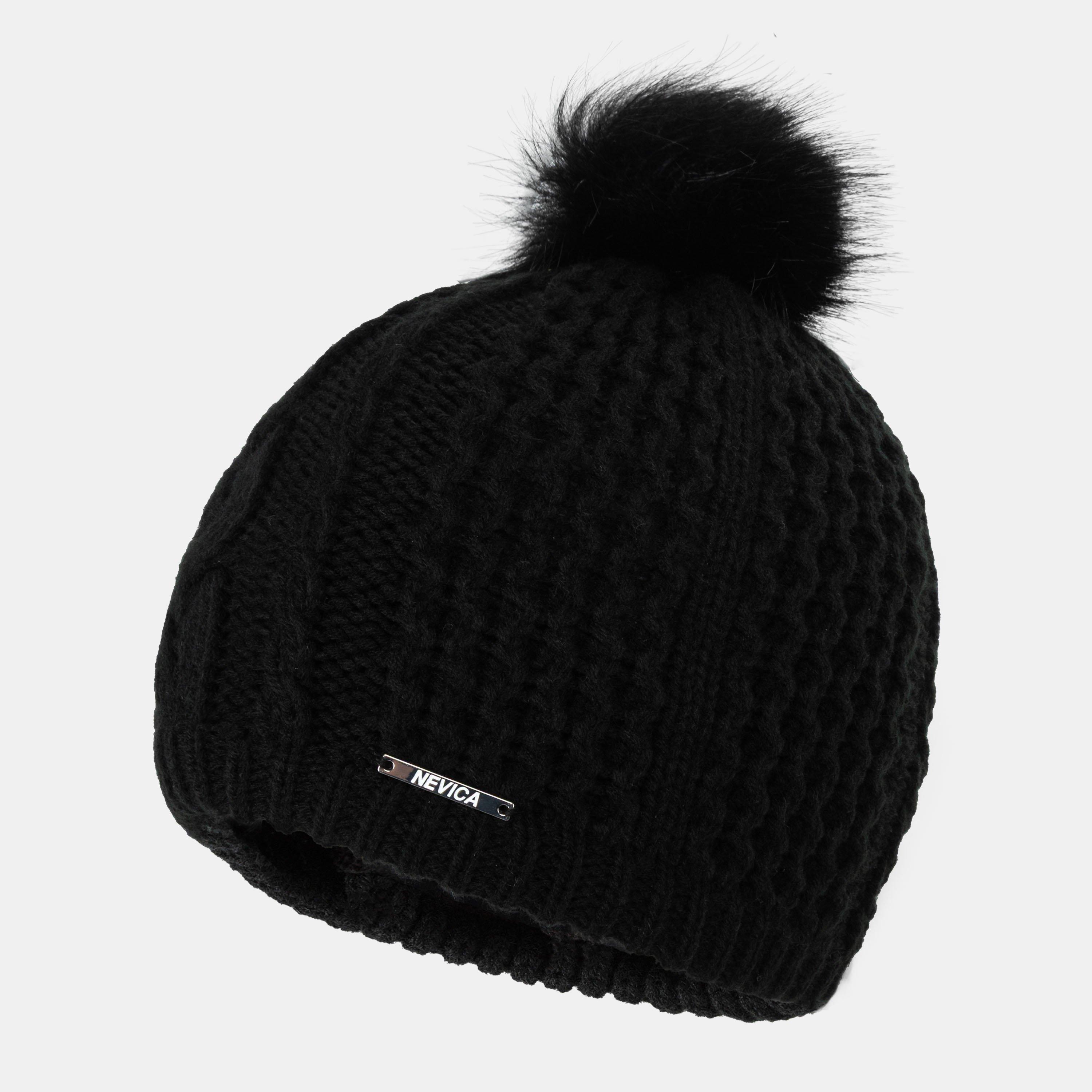 Schwarz - Nevica - Vail Chunky Cable Knit Acrylic Beanie - 2