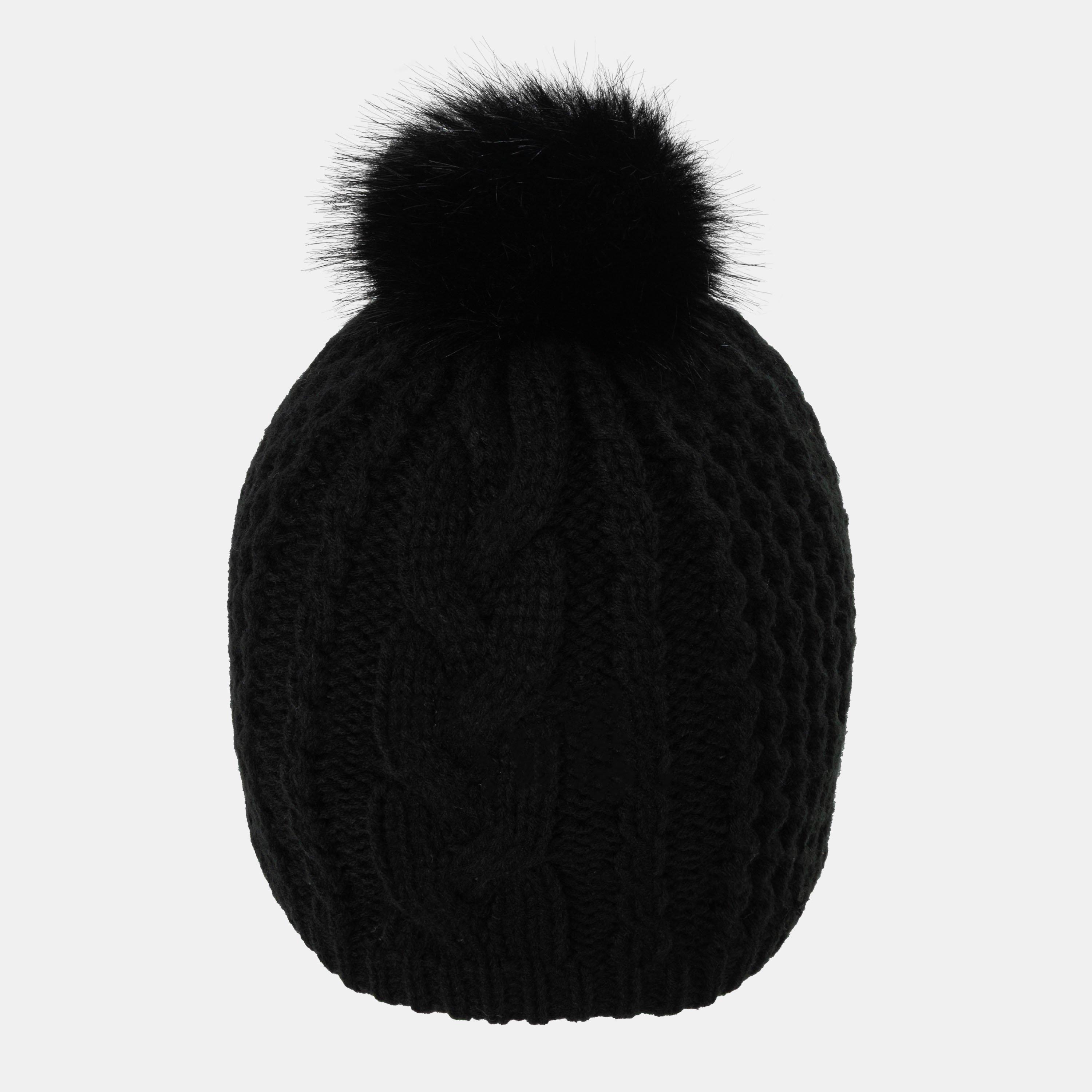 Schwarz - Nevica - Vail Chunky Cable Knit Acrylic Beanie - 4