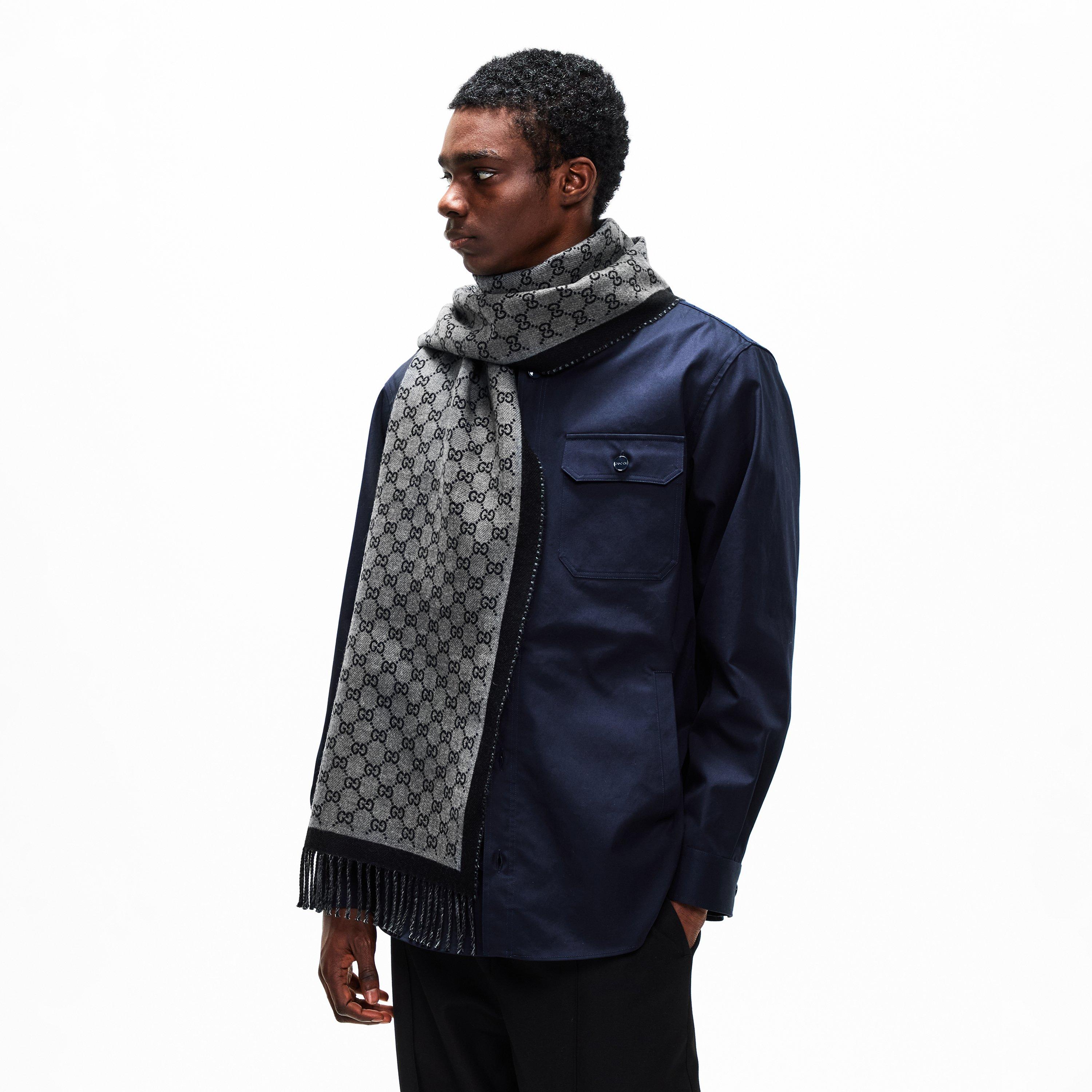 Black - Gucci - Men's Midweight Scarf - 2