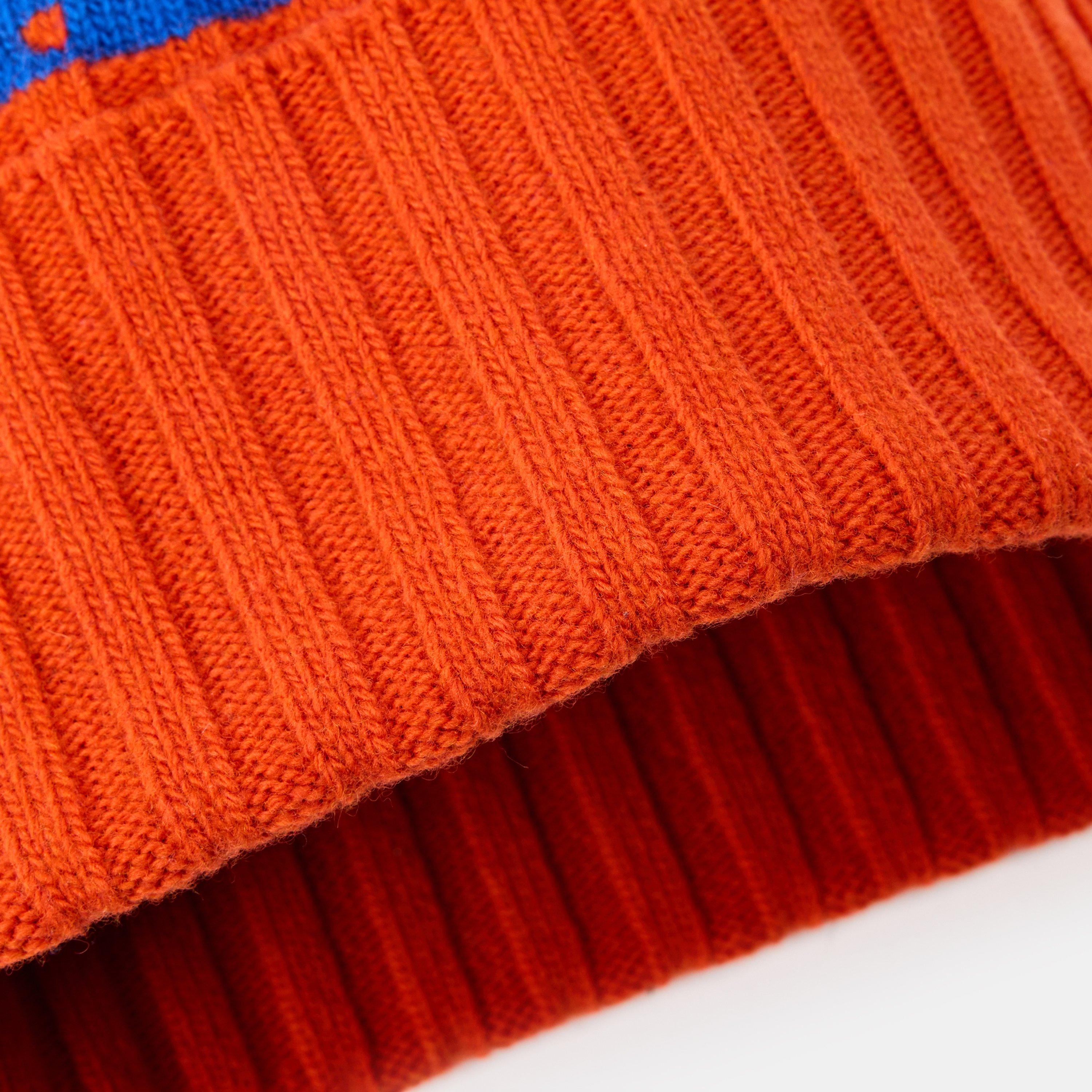 Bluette/Orange - Gucci - Women's Knitted Beanie - 3