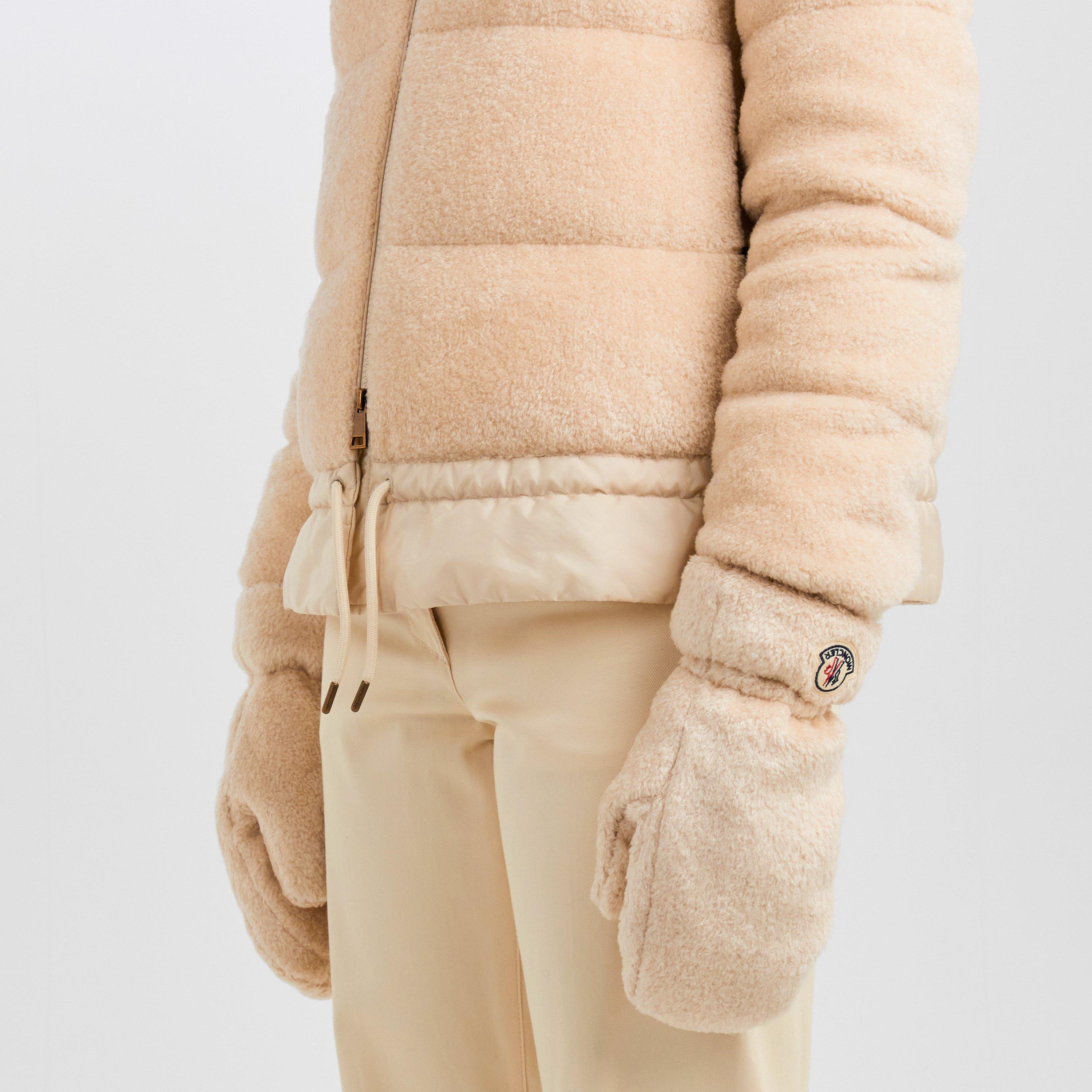 Cream 050 - Moncler - Women's Knitted Gloves - 3