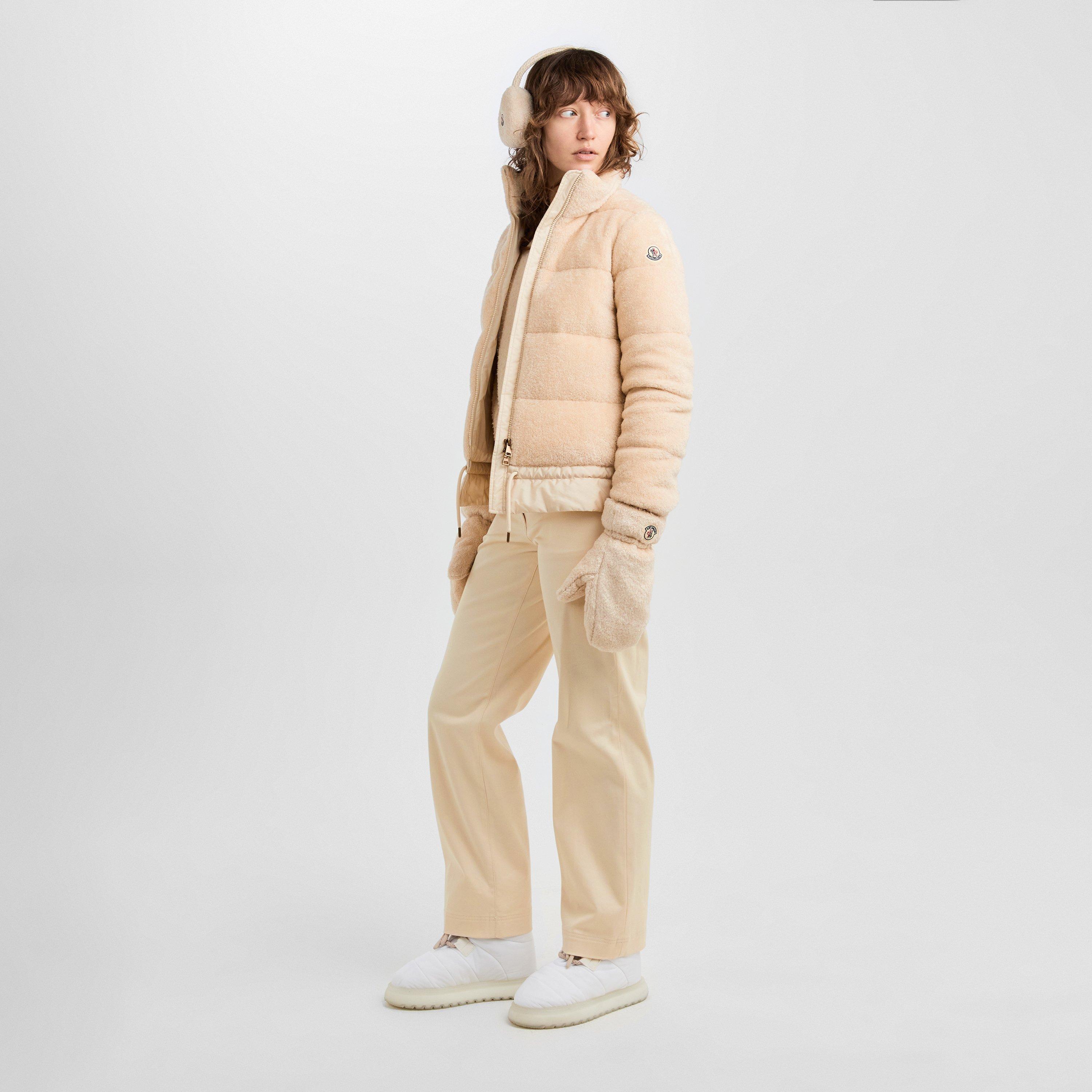 Cream 050 - Moncler - Women's Knitted Gloves - 5