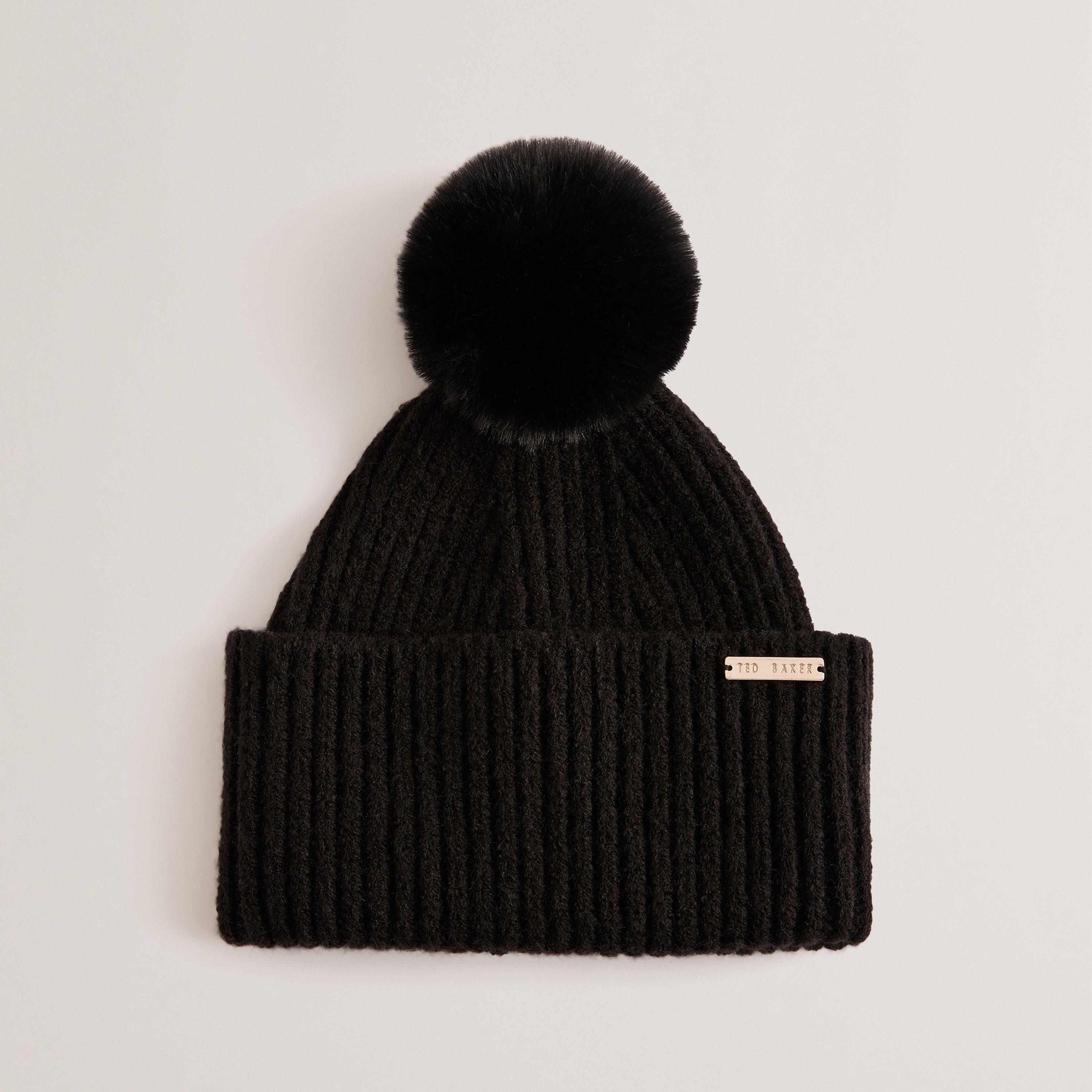 Ted Baker Women's Knitted Bobble Hat - Black