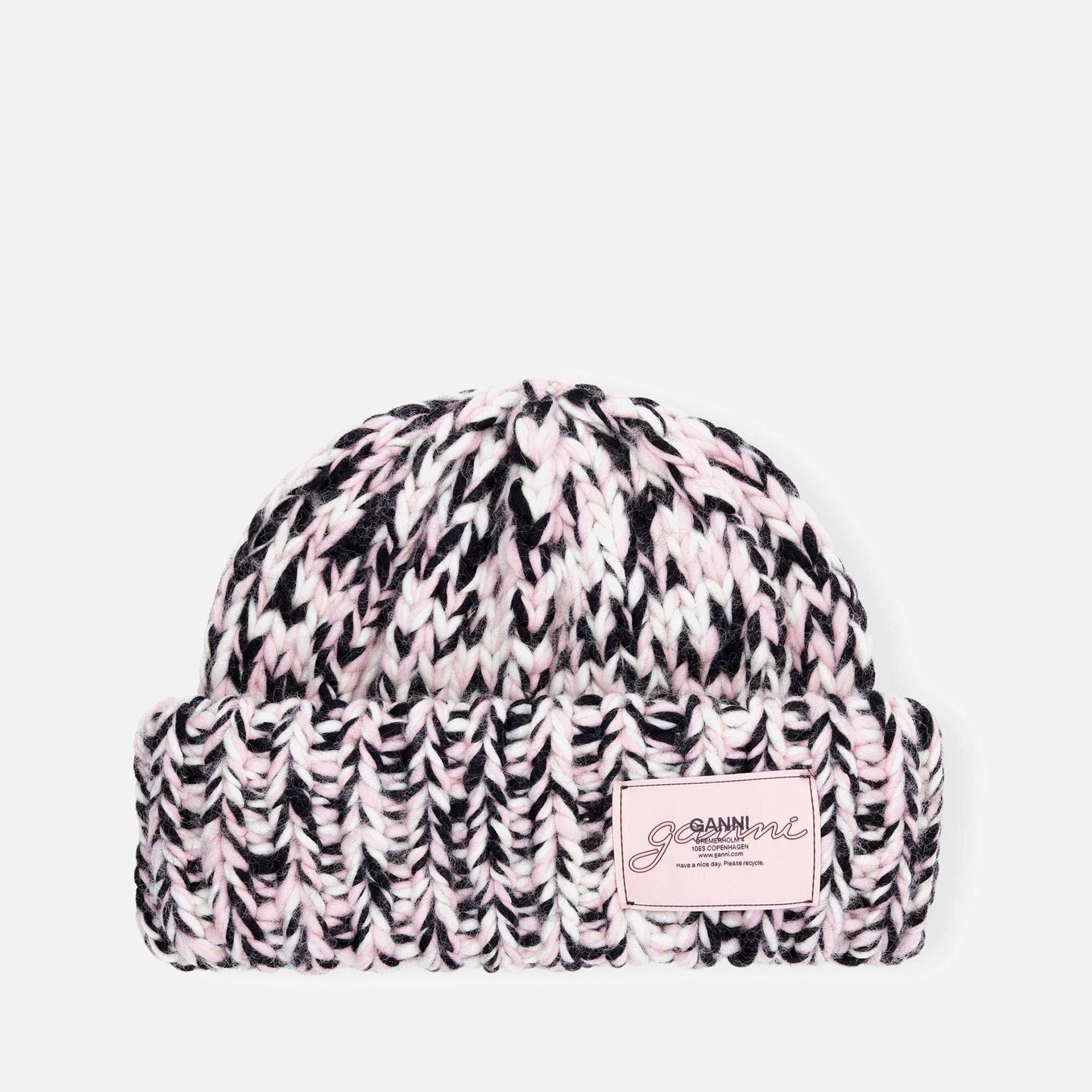 Ganni Women's Knitted Beanie - Chalk Pink - Ladies