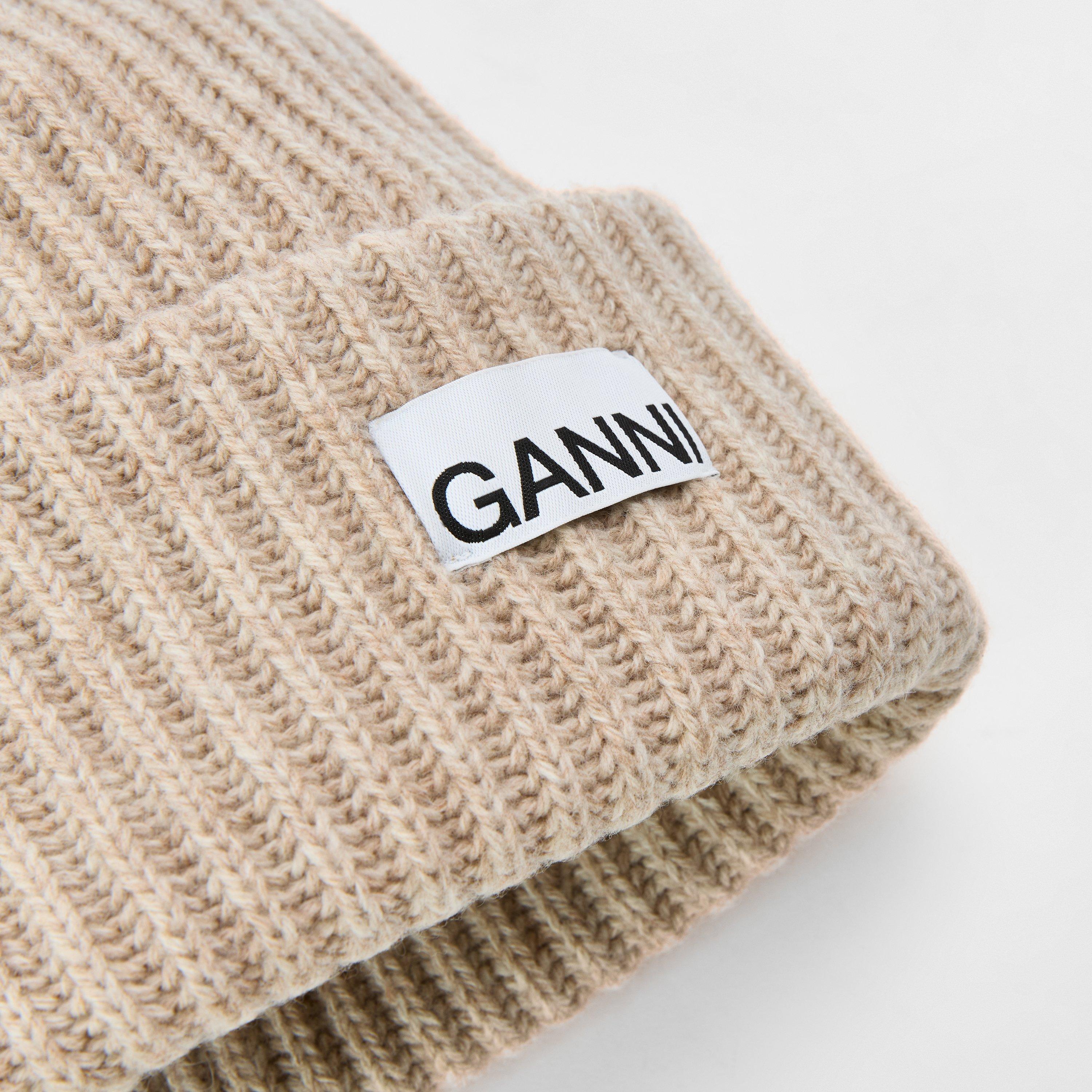Brazilian Sand - Ganni - Ganni Rib Beanie Ld99 - 3