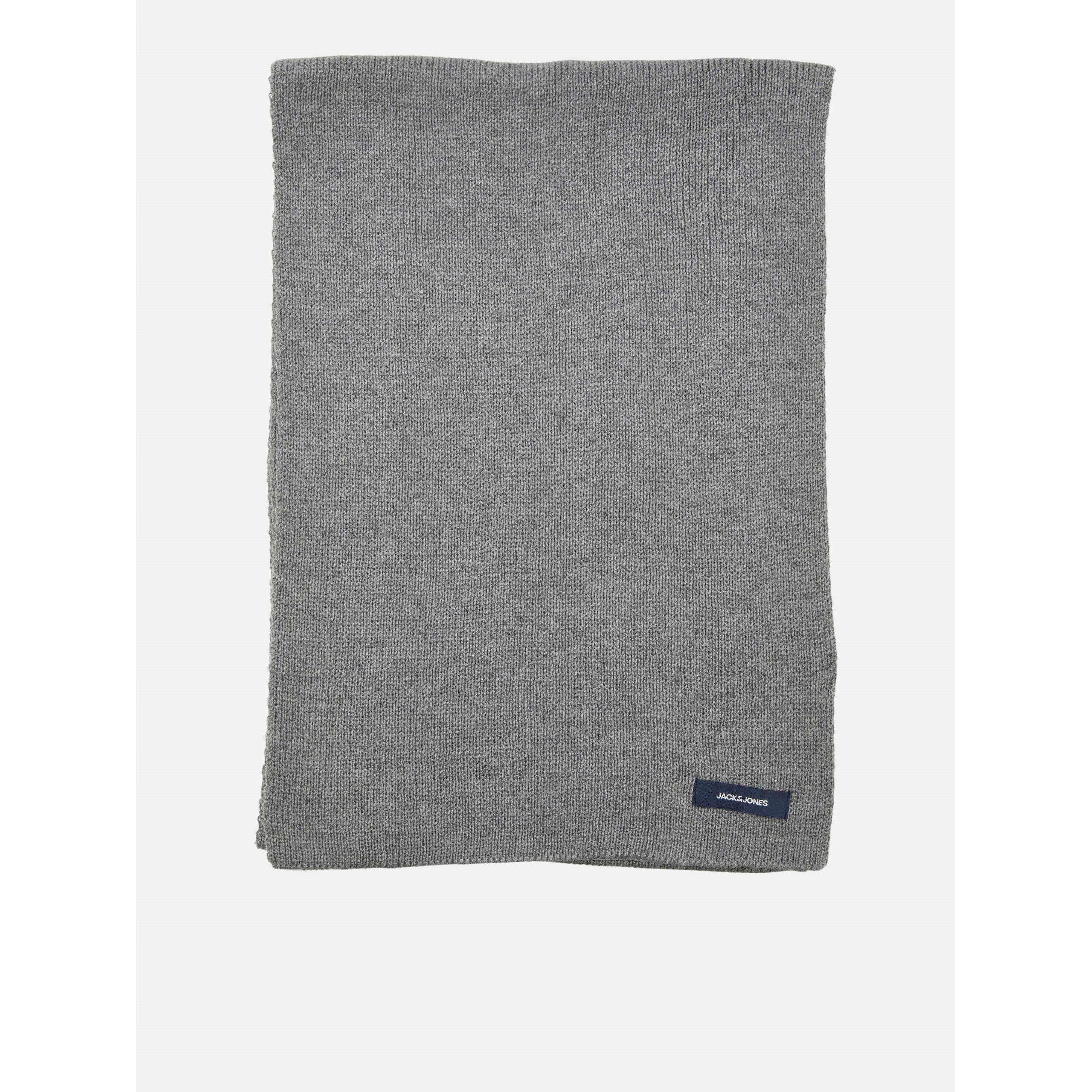 Grey Melange - Jack and Jones - DNA Cotton Scarf Mens - 2