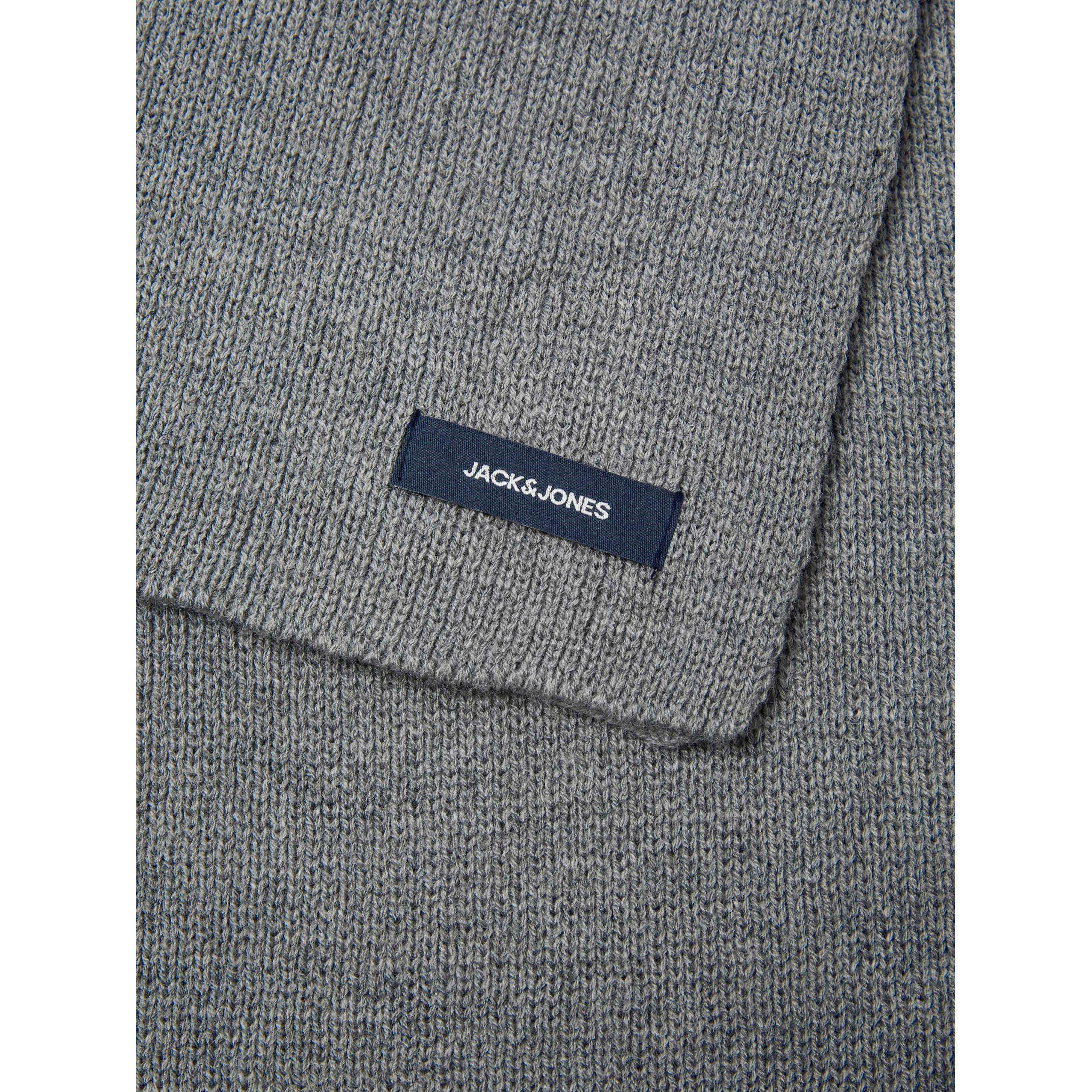 Grey Melange - Jack and Jones - DNA Cotton Scarf Mens - 5