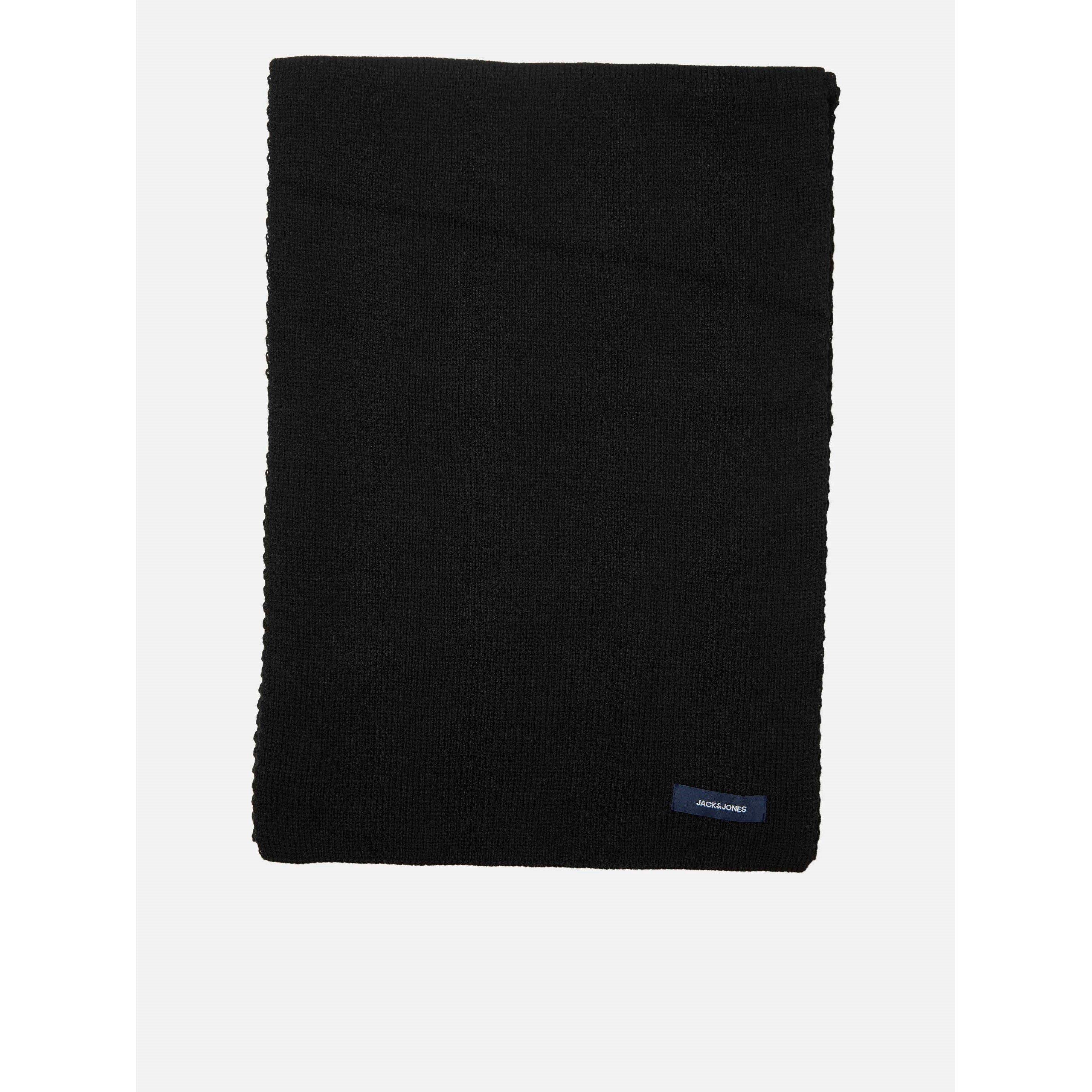 Black - Jack and Jones - DNA Cotton Scarf Mens - 2