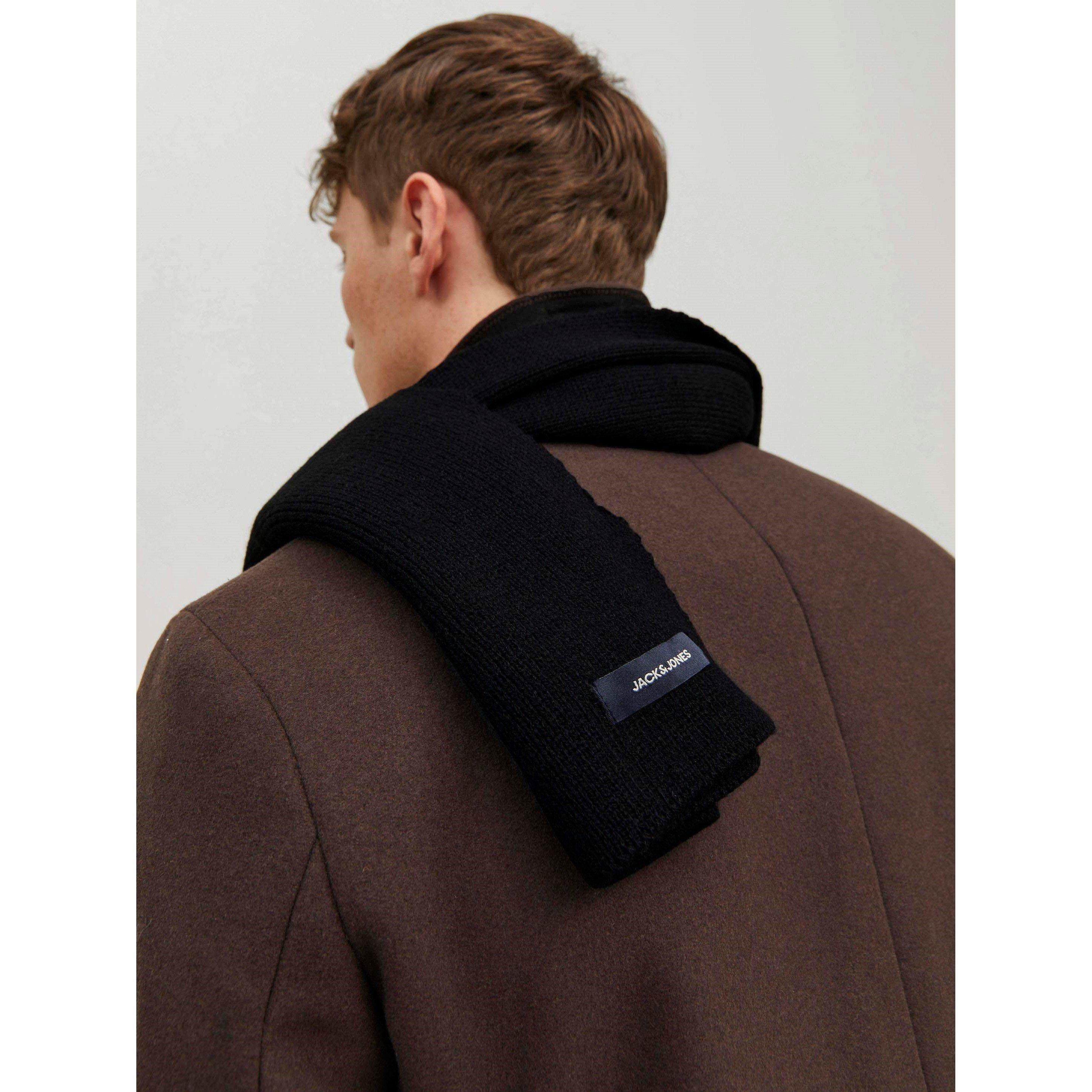 Black - Jack and Jones - DNA Cotton Scarf Mens - 4