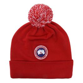 Canada Goose Junior Unisex Logo Pom Beanie