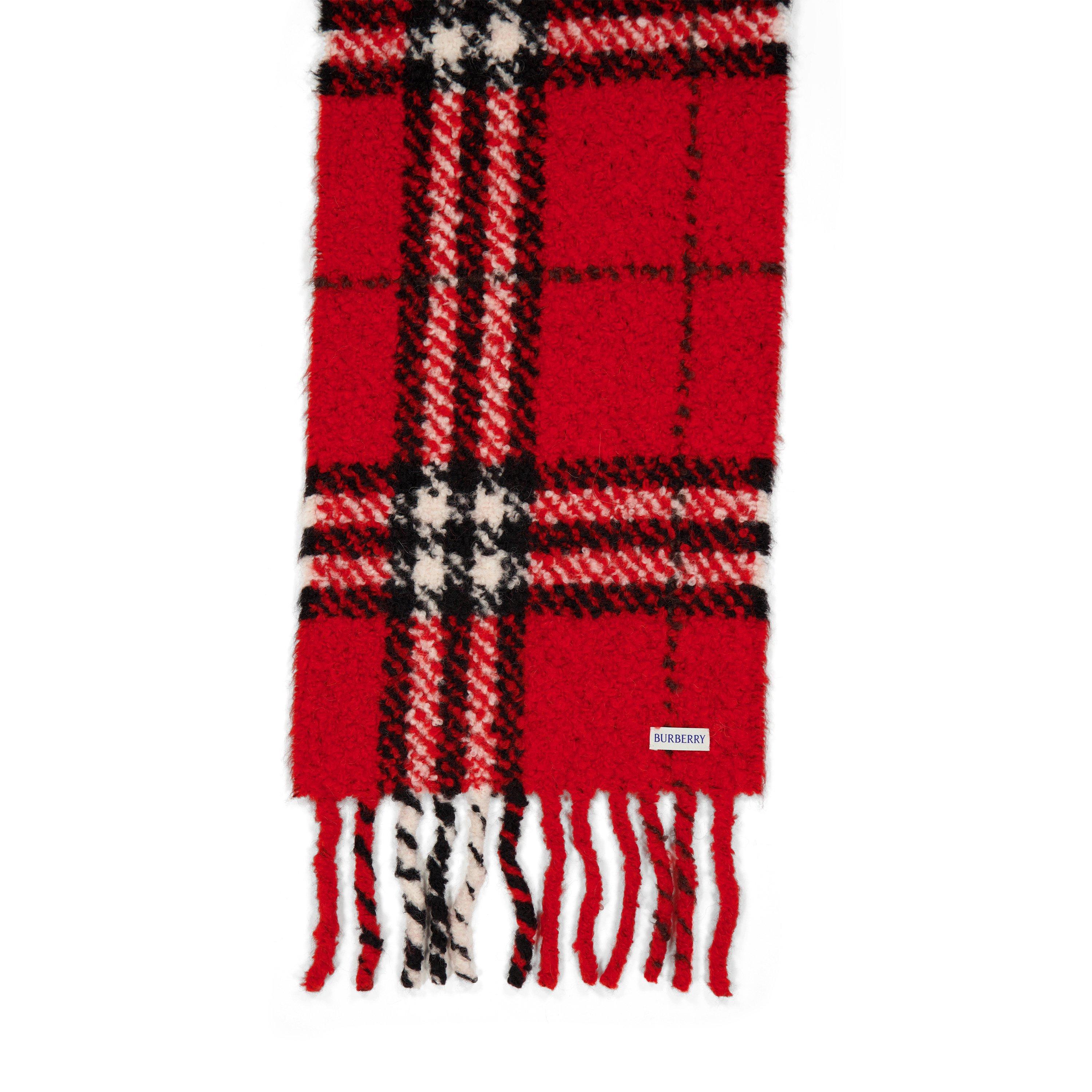 Red - Burberry - Burb Boucle Scarf - 2