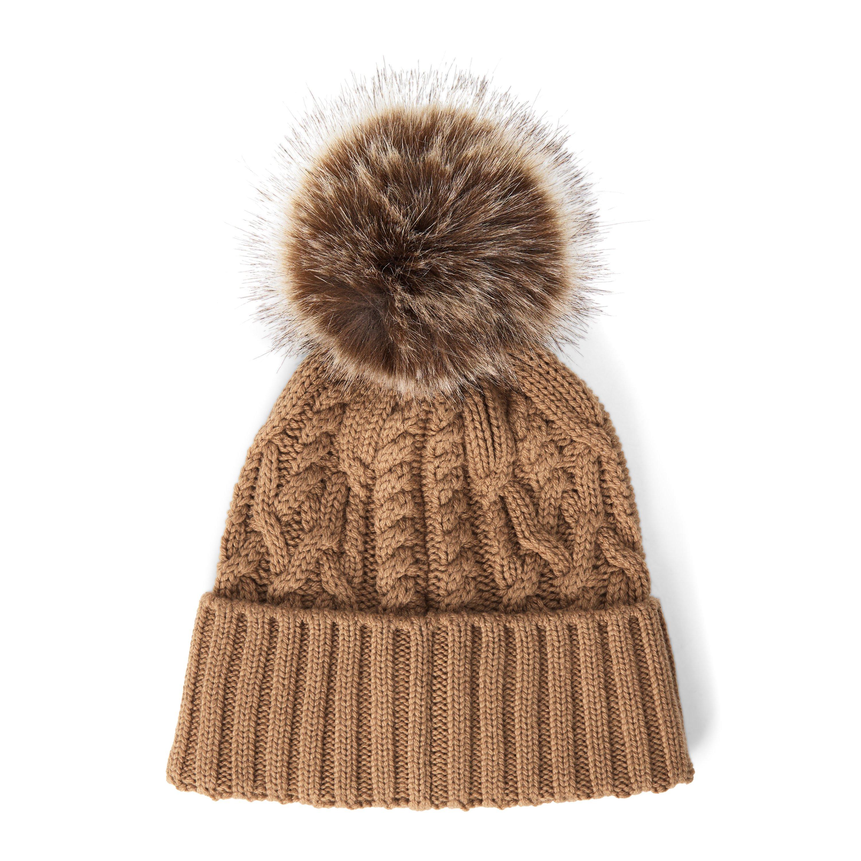 Khaki 235 - Moncler - Women's Wool Bobble Hat - 2
