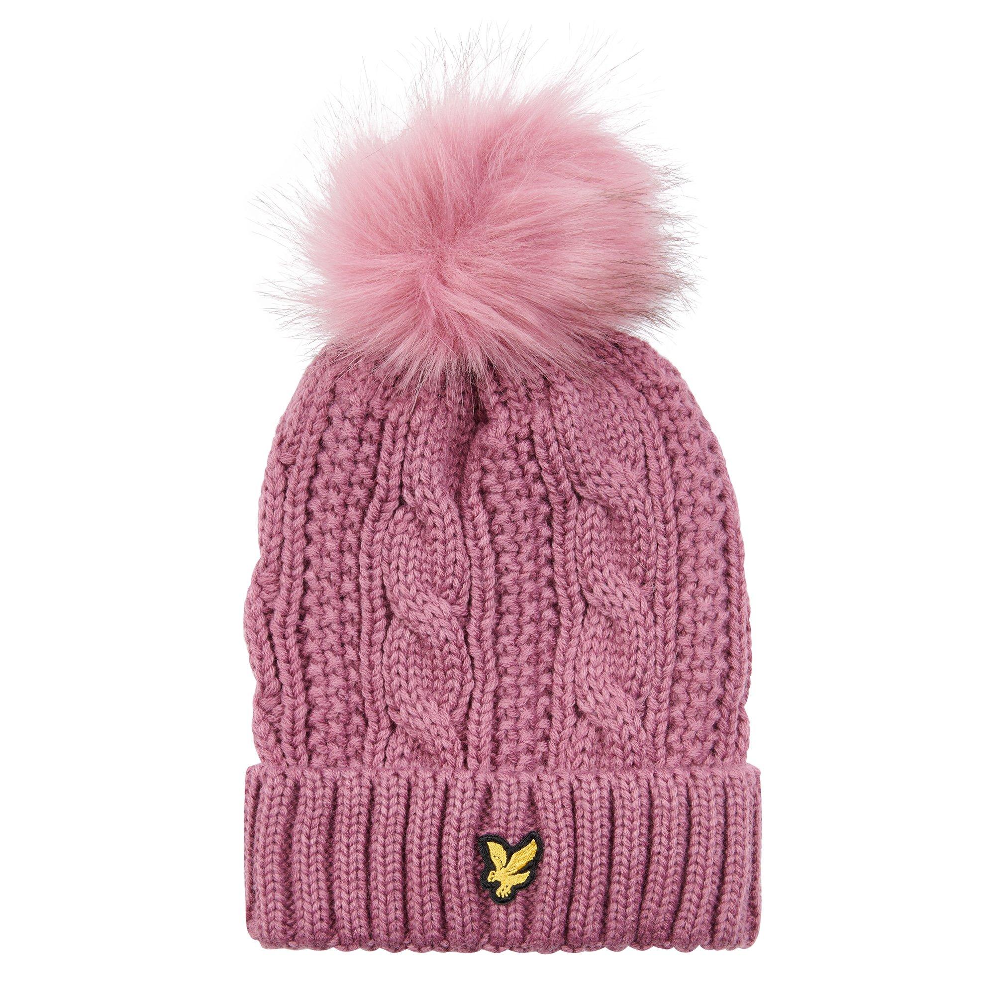Mellow Mauve - Lyle and Scott - Kids' Pom Beanie - 1