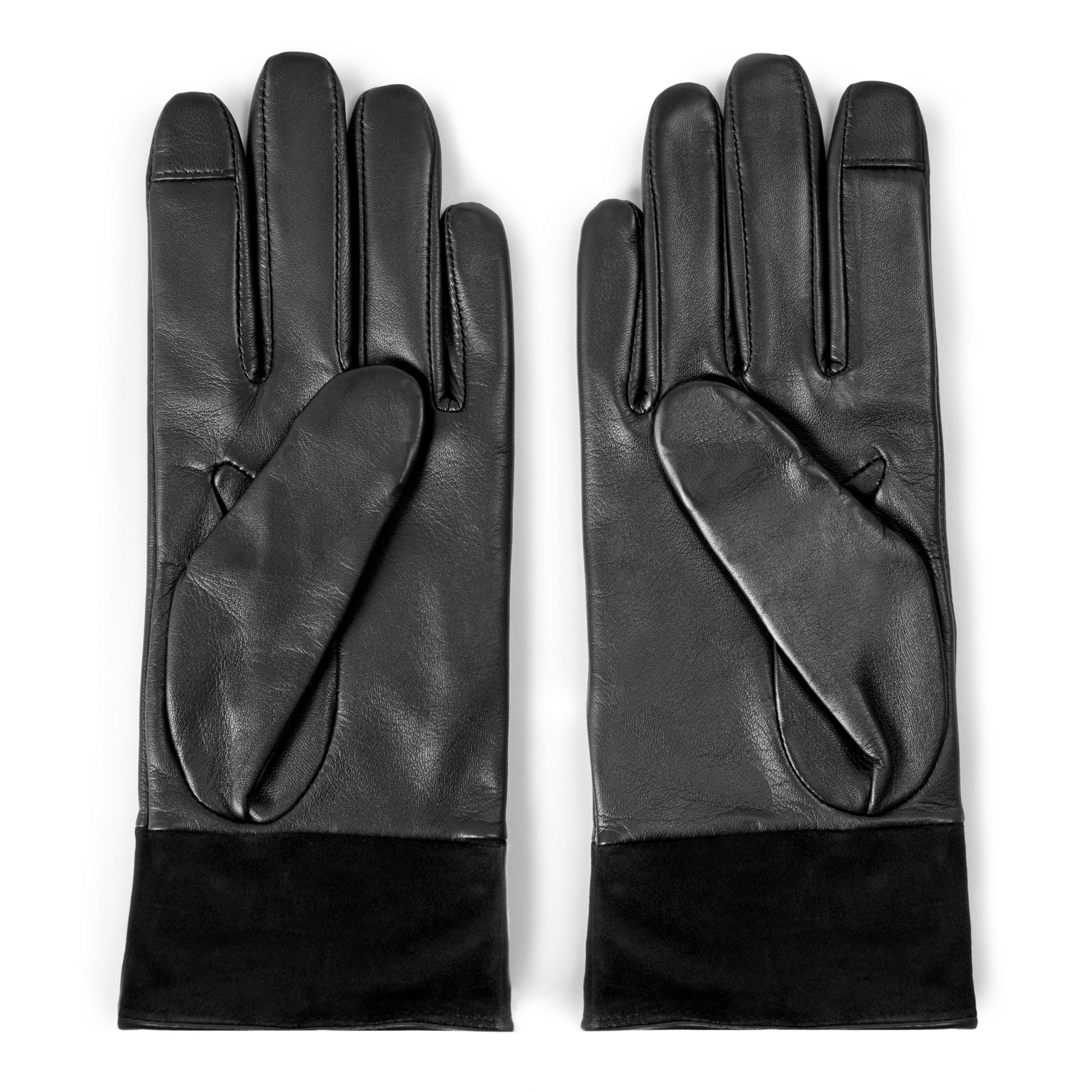 BLACK - Lauren by Ralph Lauren - Women's Leather Gloves - 2