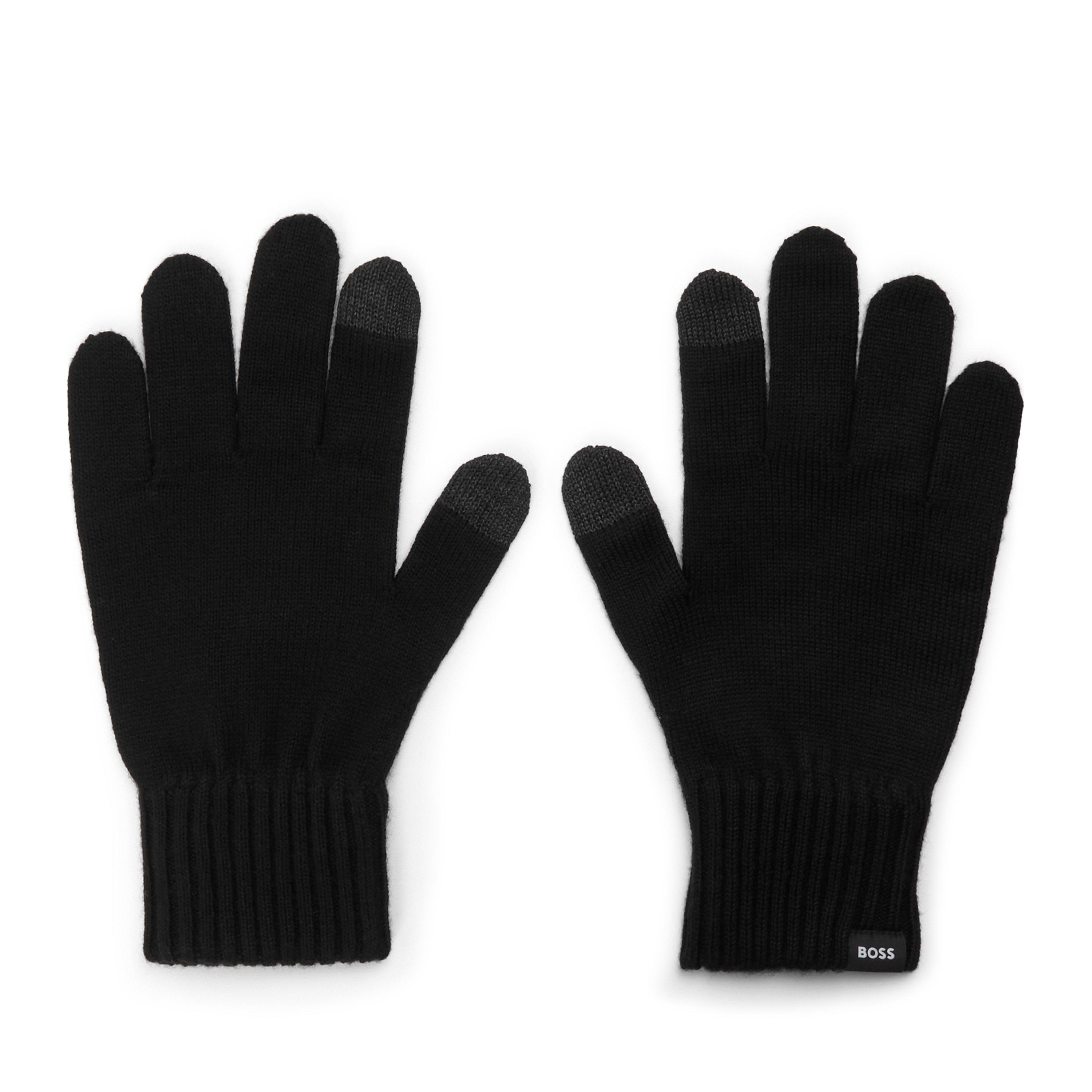 Black 001 - Boss - Boss Falco Gloves Sn64 - 1