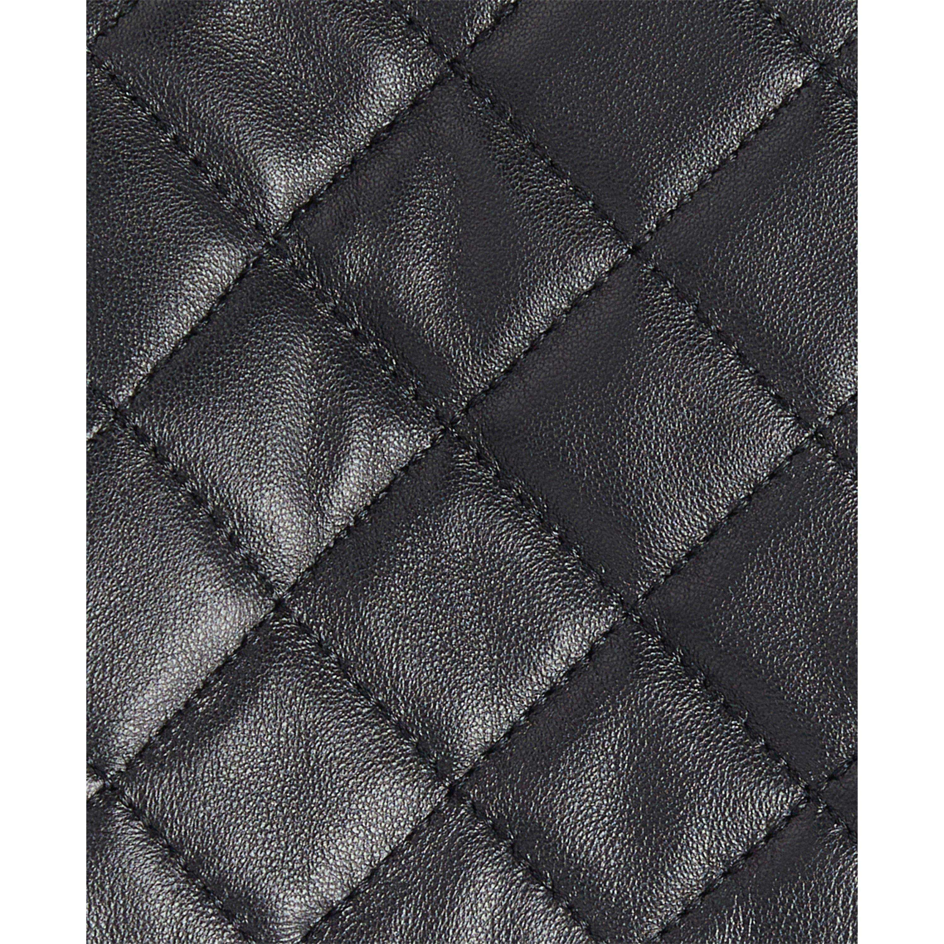 Black BK11 - Barbour - Quilted Leather Gloves - 5