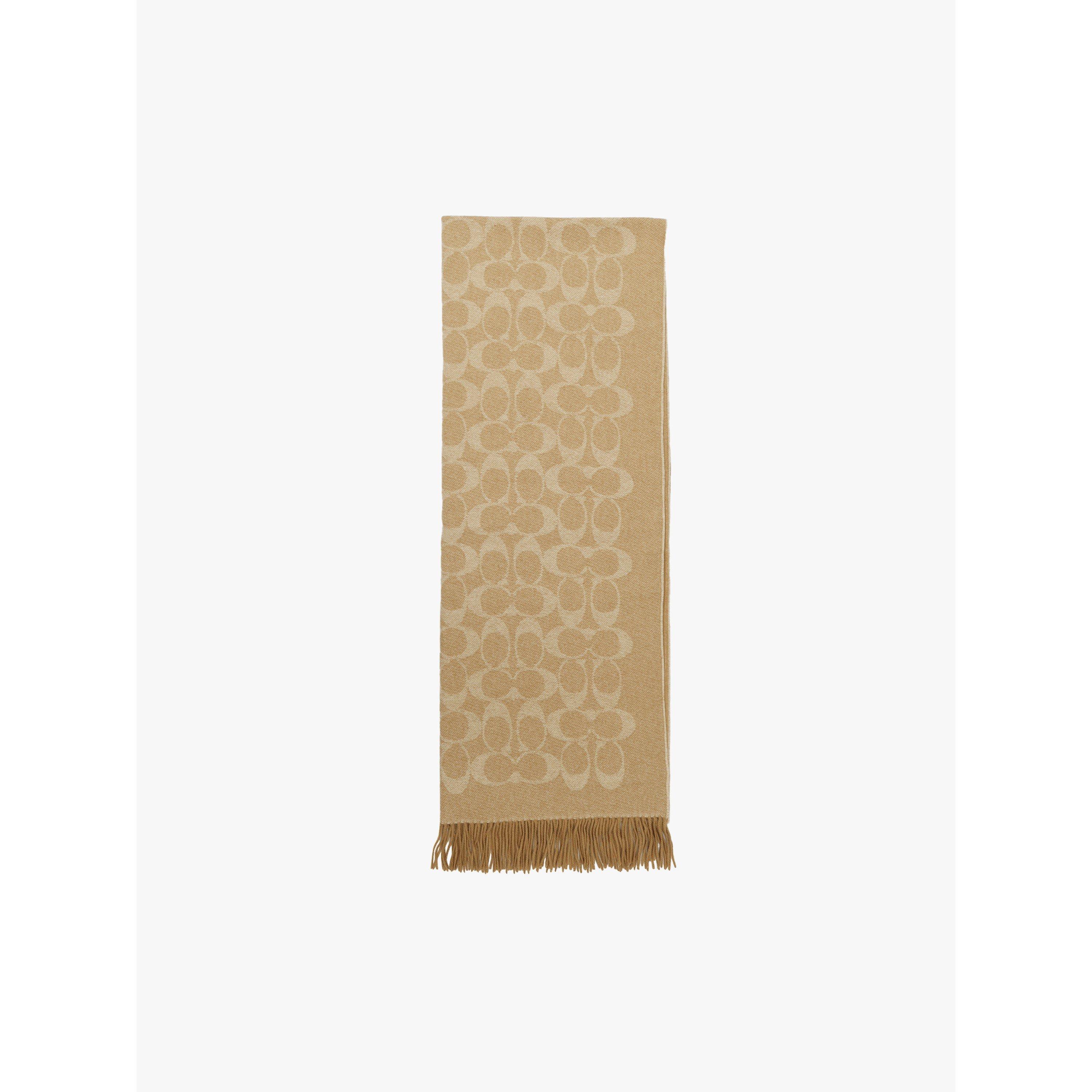 Coach Womens Jumbo Signature C Wool Blanket Scarf