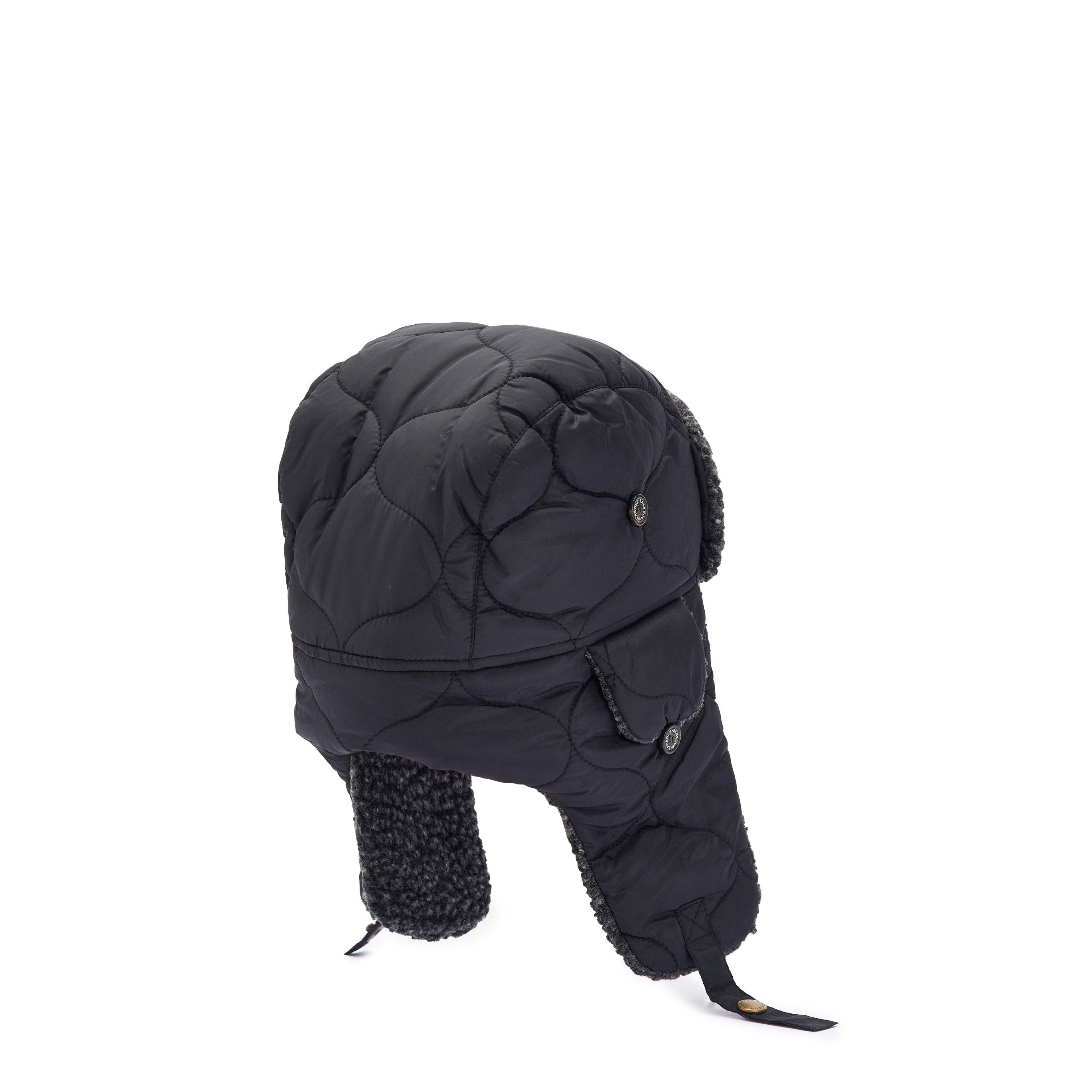 Black - Barbour - Sandbay Quilted Trapper Hat - 2