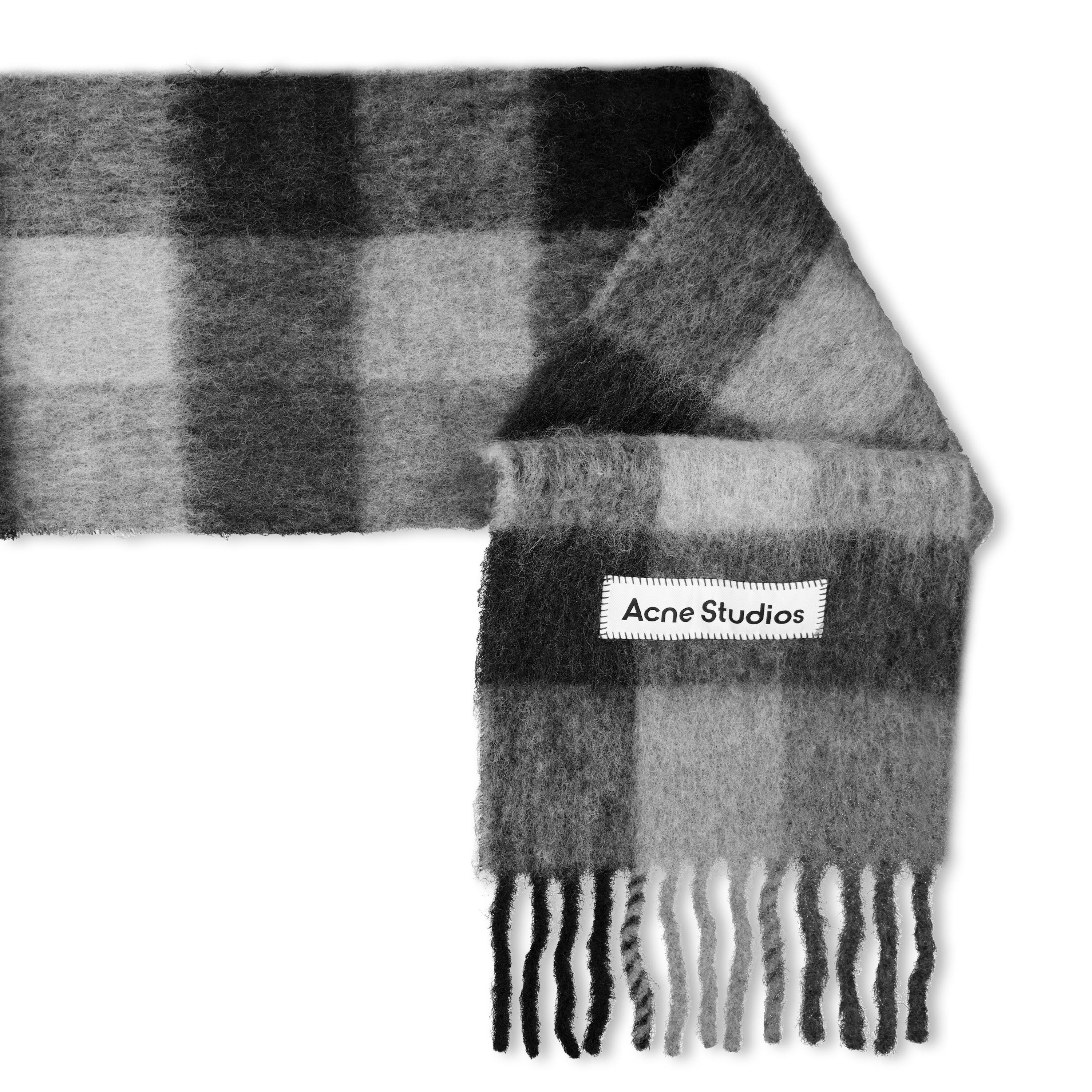 Black/Grey - Acne Studios - Acne Vally Scarf Sn64 - 2