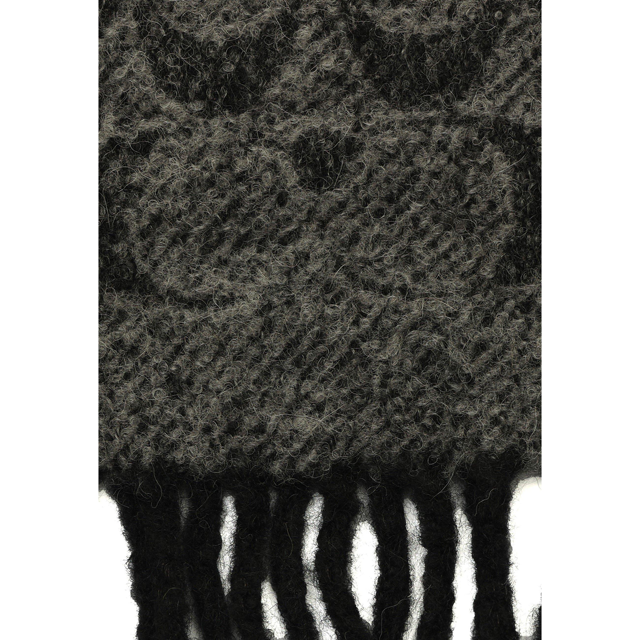Black - Coach - Womens Signature C Boucle Twill Muffler - 4