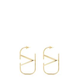 Valentino Garavani V Logo Hoop Earrings