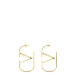 Valentino Garavani V Logo Hoop Earrings