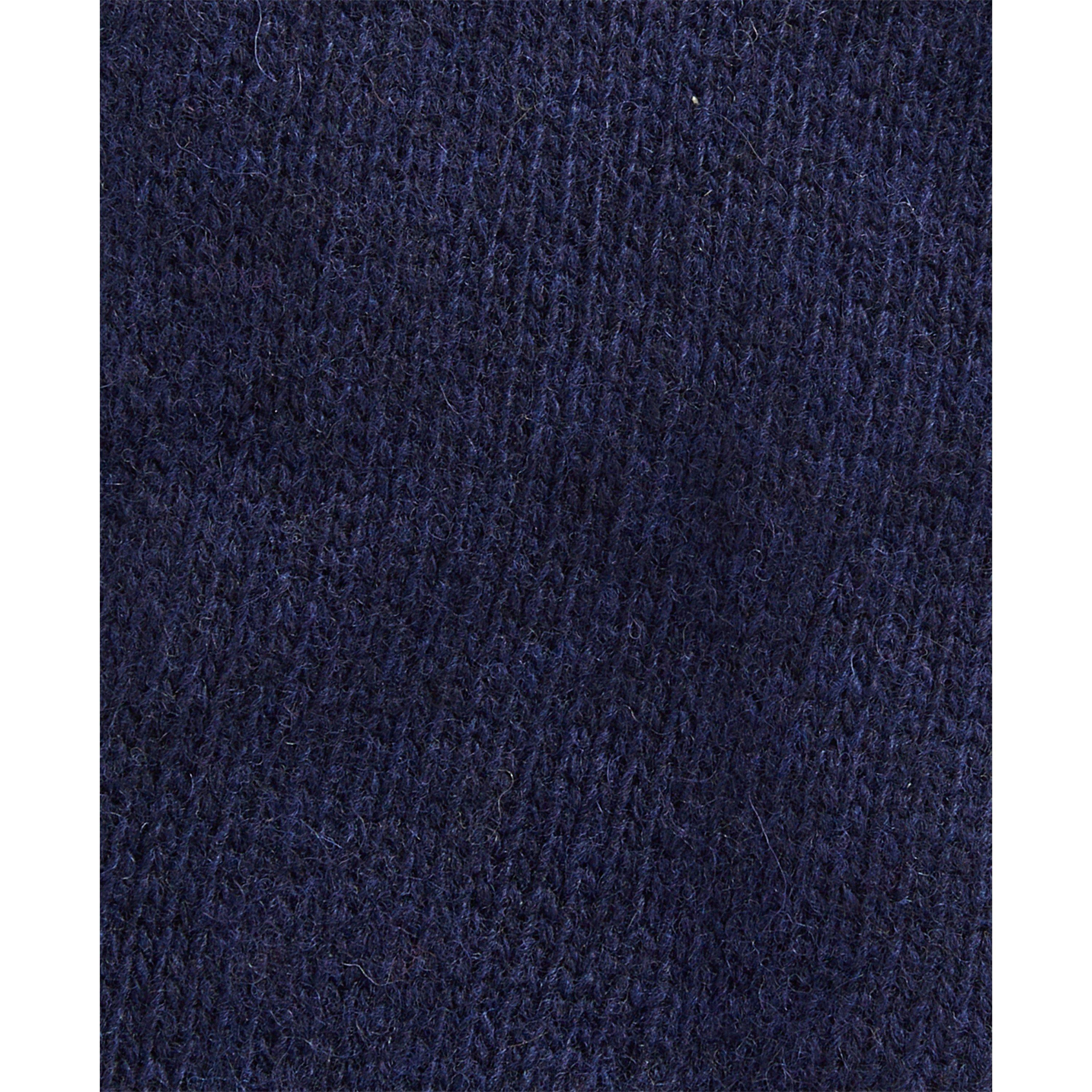 Navy - Barbour - Carlton Wool Mix Knitted Gloves - 2