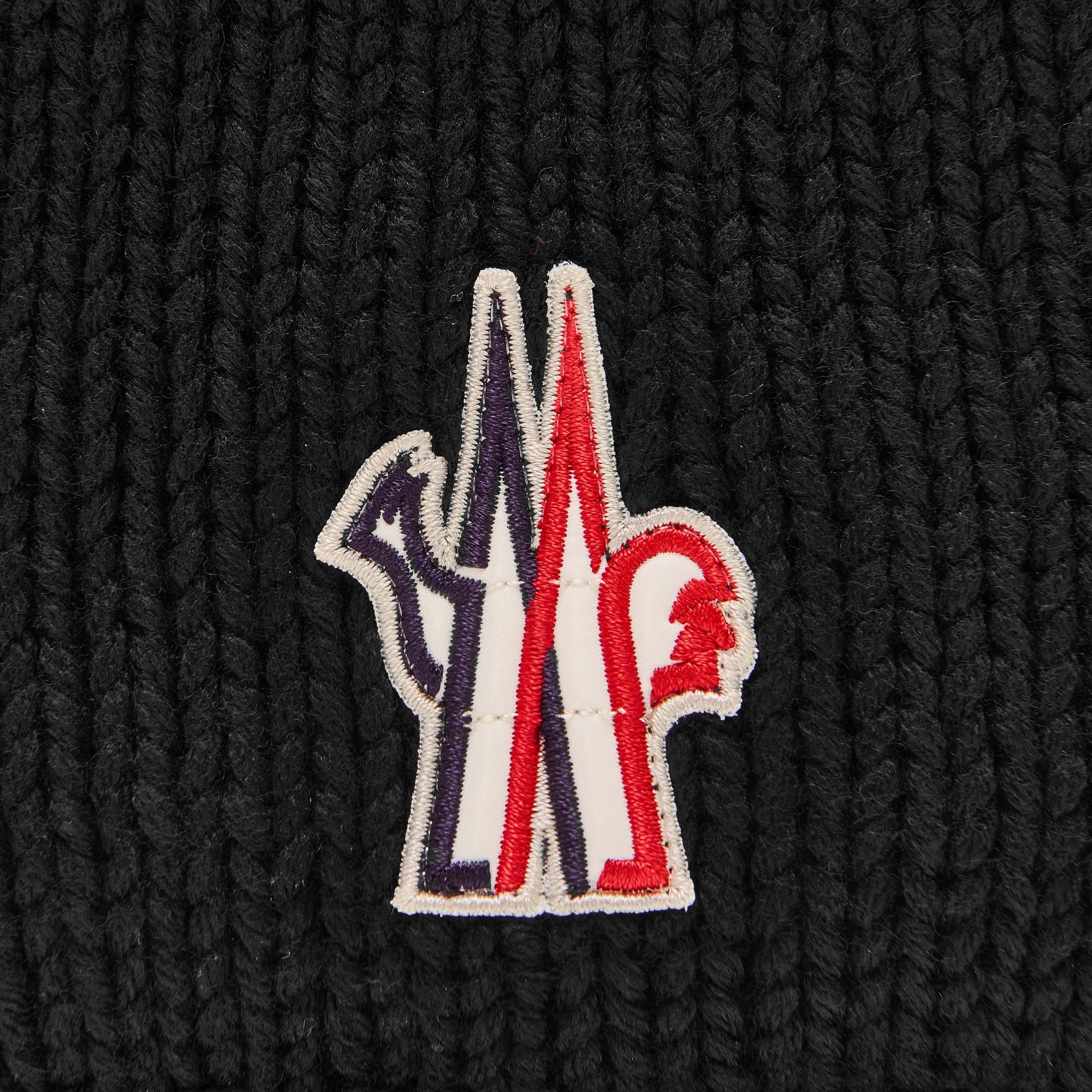 Black 999 - Moncler Grenoble - Logo Beanie - 4