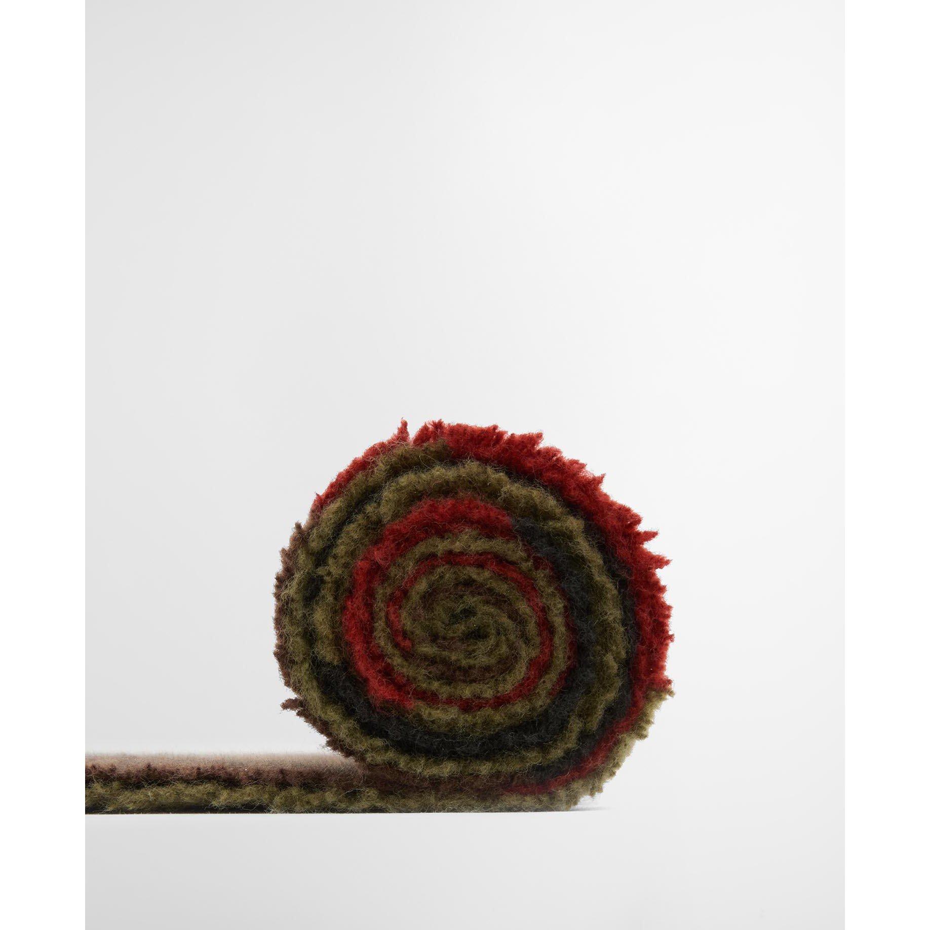 Olive/Brick - Barbour - Westerdale Scarf - 3