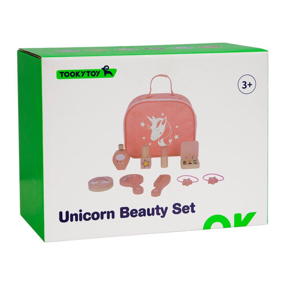 Mehrfarbig - Tooky Toy - Wooden Unicorn Beauty Set - 5