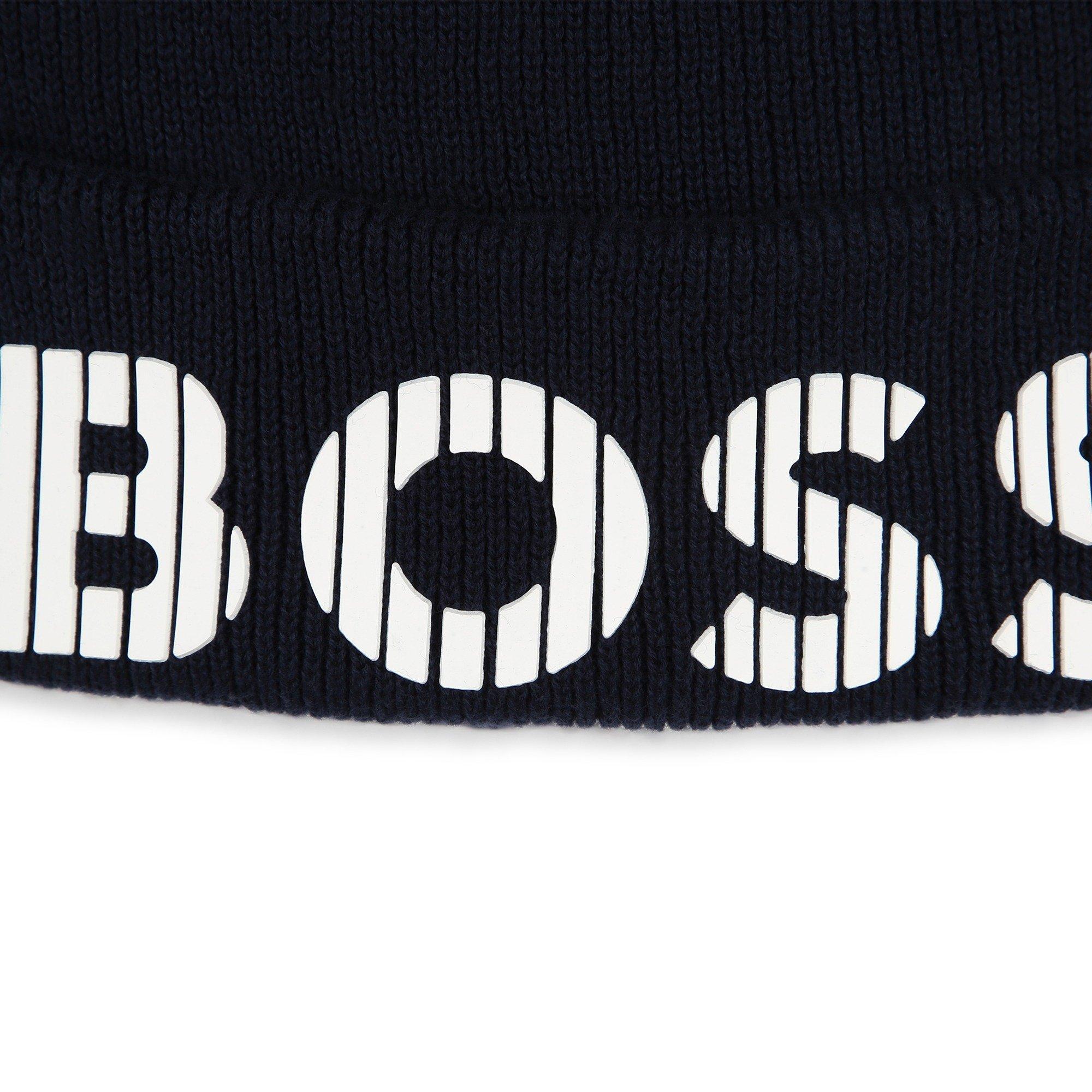 Navy 849 - Boss - Kids' Ribbed Beanie - 3