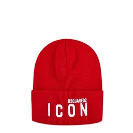 DSquared2 Icon Logo Embroidered Beanie