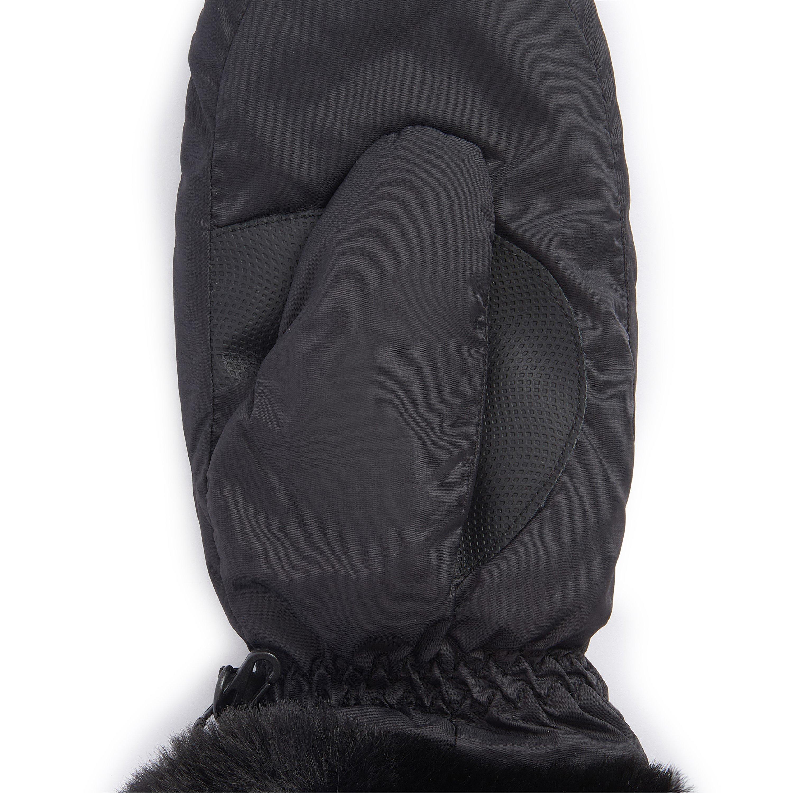 Black - Barbour - Primrose Waterproof Mittens - 2