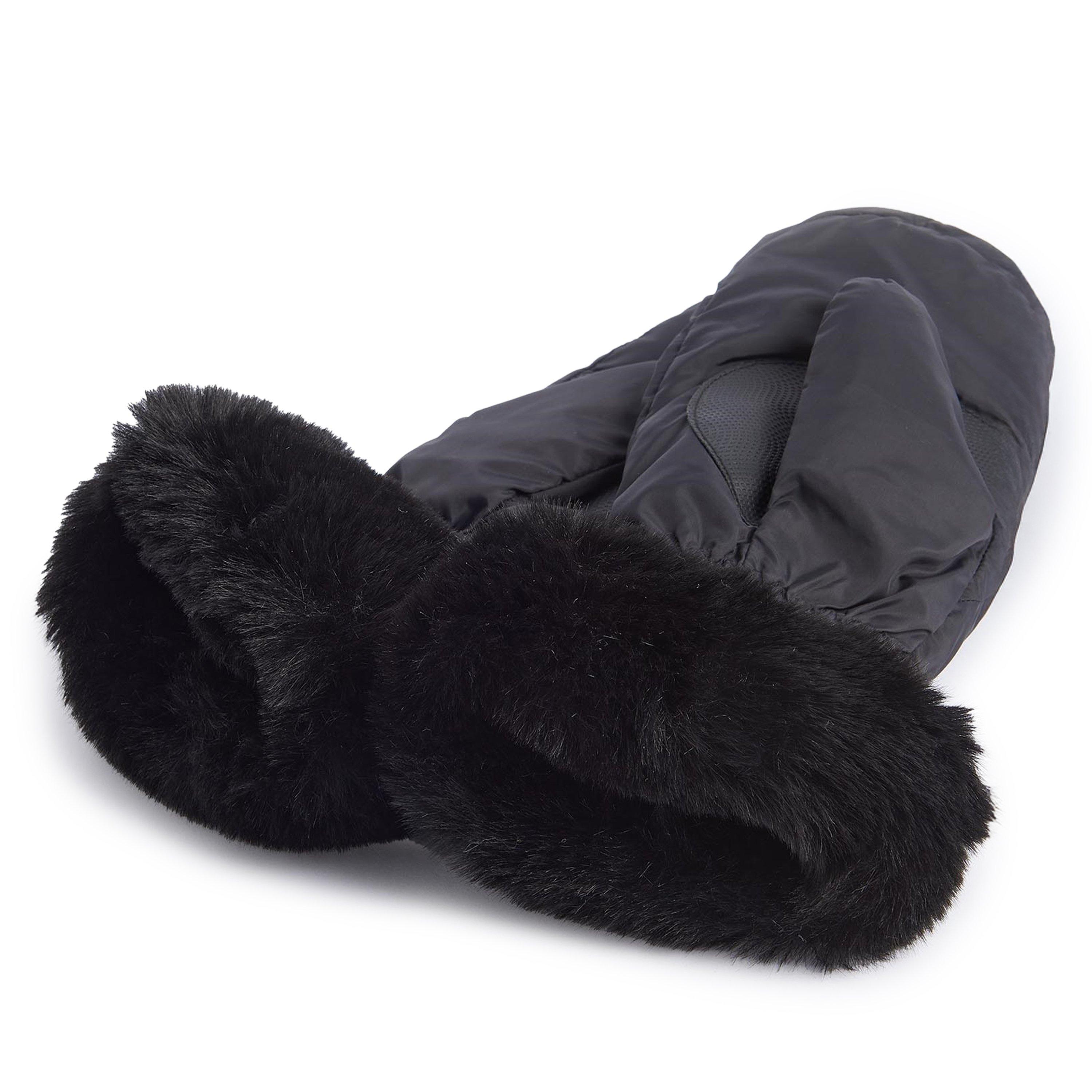 Black - Barbour - Primrose Waterproof Mittens - 5