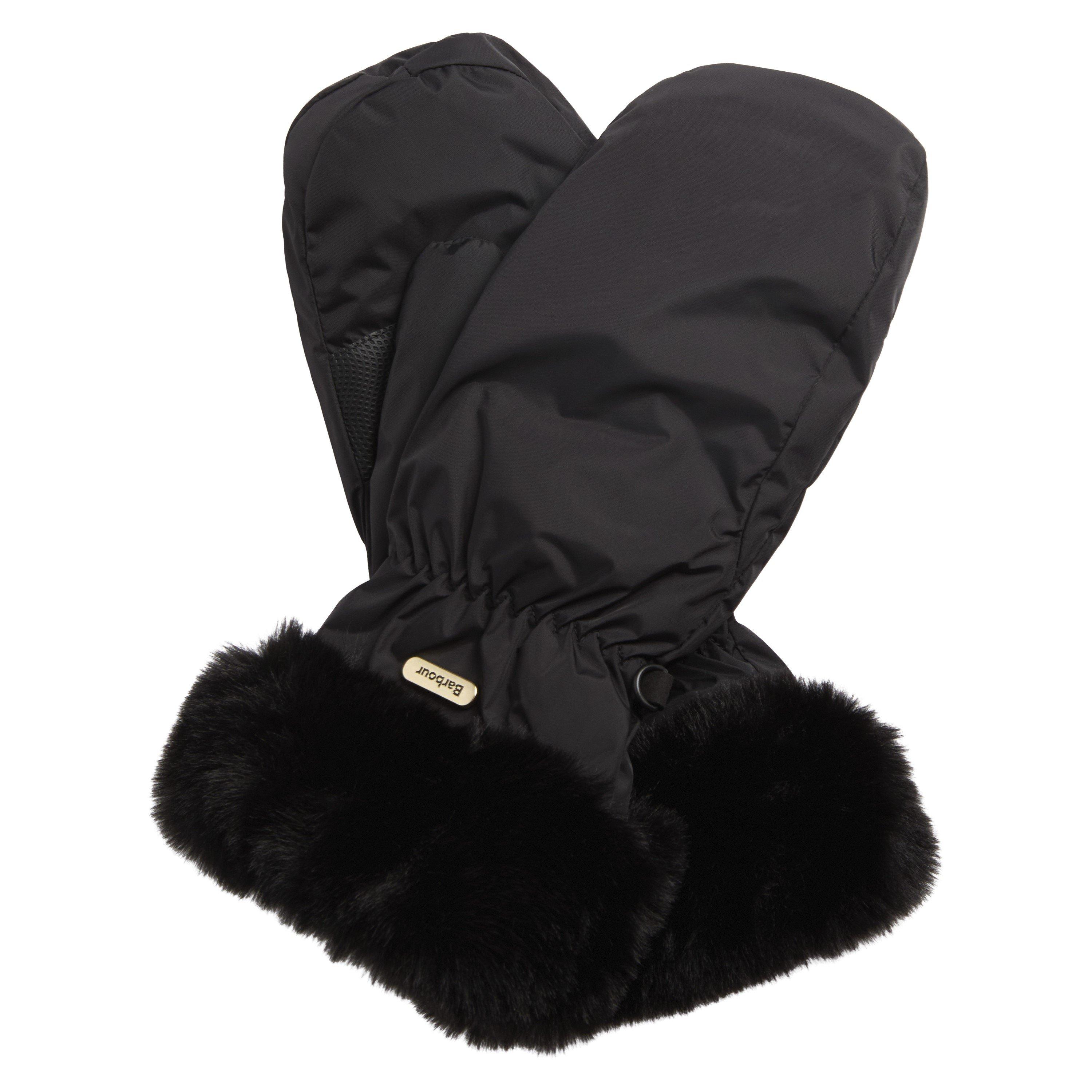 Black - Barbour - Primrose Waterproof Mittens - 1