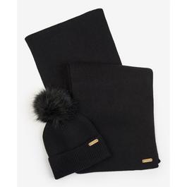 Barbour International Mallory Beanie And Scarf Gift Set