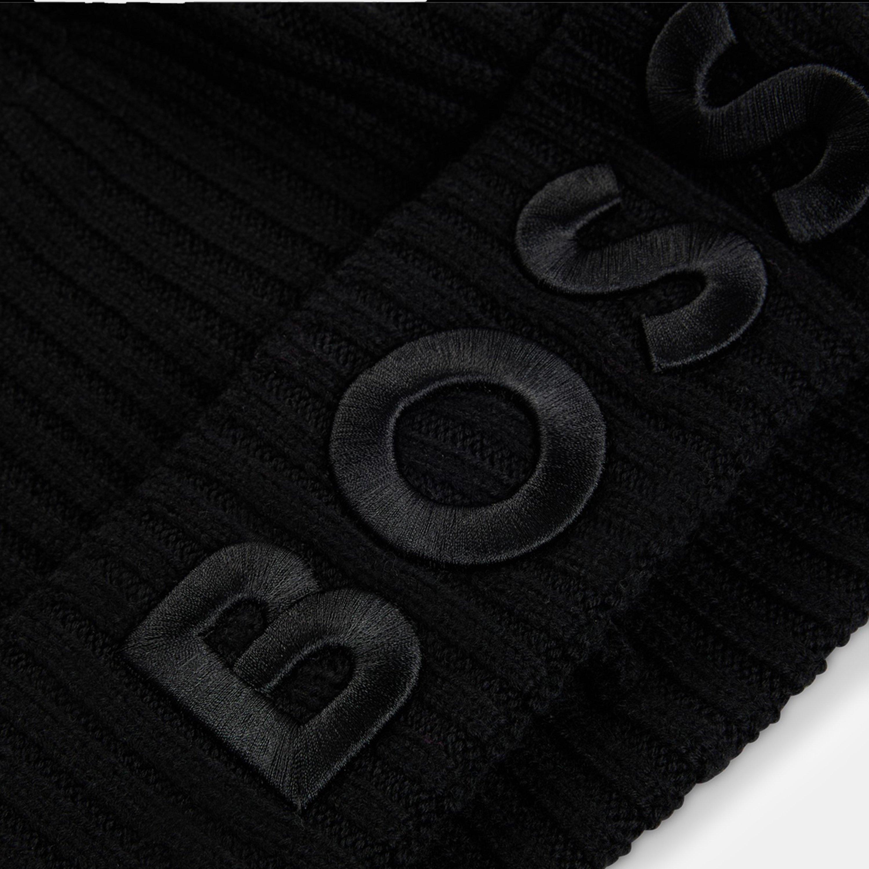 Black - Boss - Women's Logo Beanie - 4
